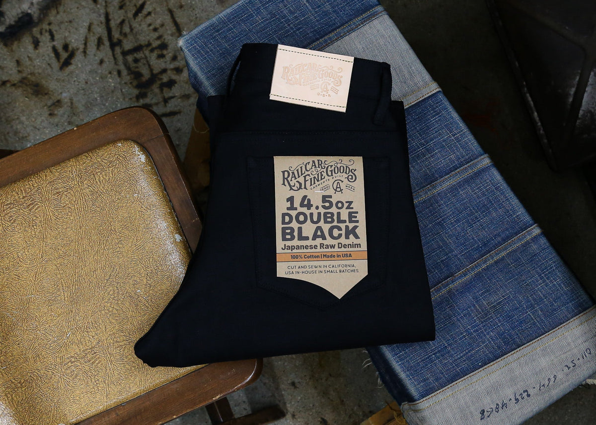 X133 14.5 Oz Double Black Japanese Selvedge