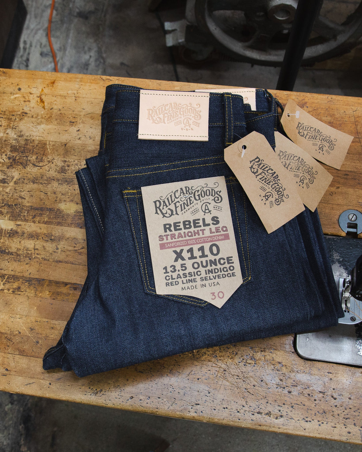 X110 13.5 Ounce Medium Weight Indigo Selvedge