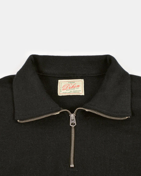 Dehen 1920 Motorcycle Sweater - Black / Off White