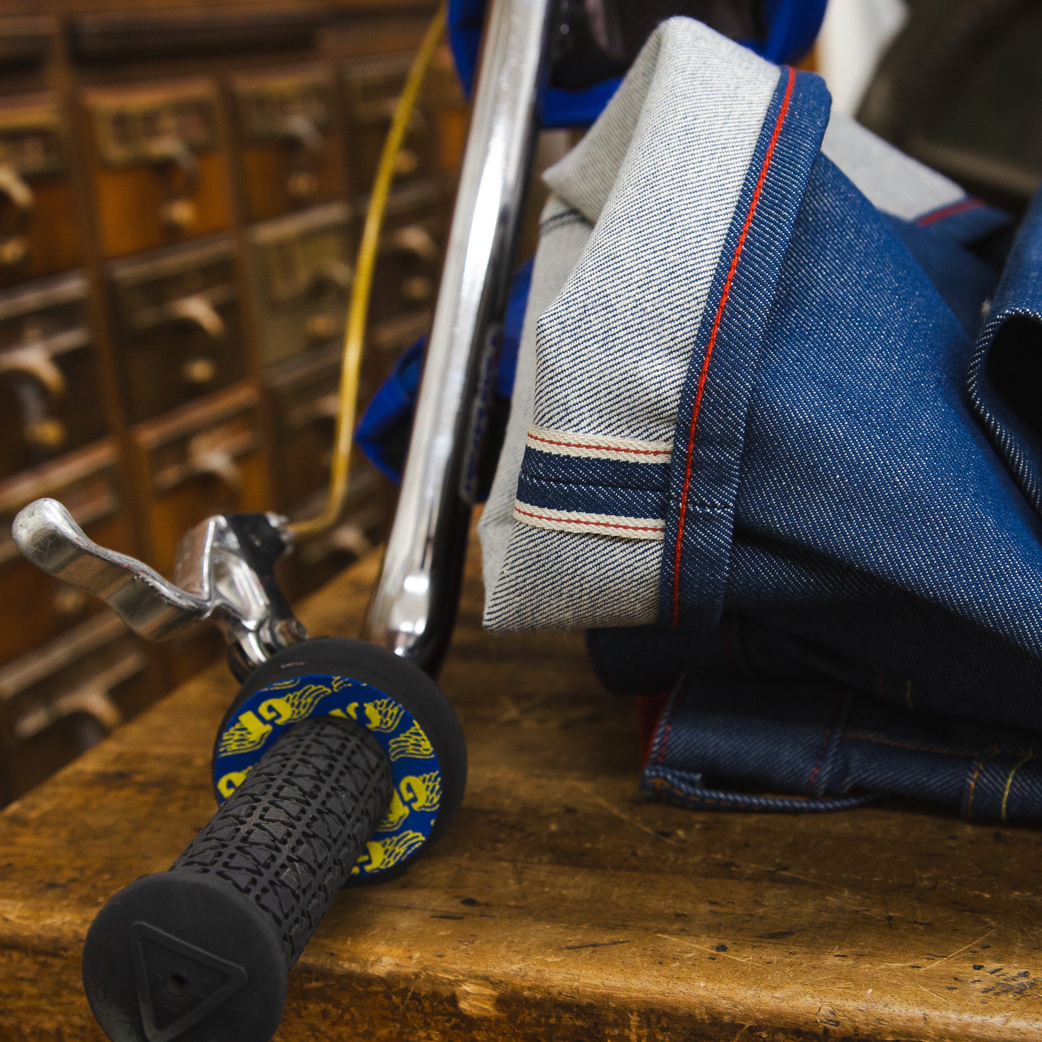 Cuff Detail of Railcar X Rad Bill Allen Collaboration #1 Jeans