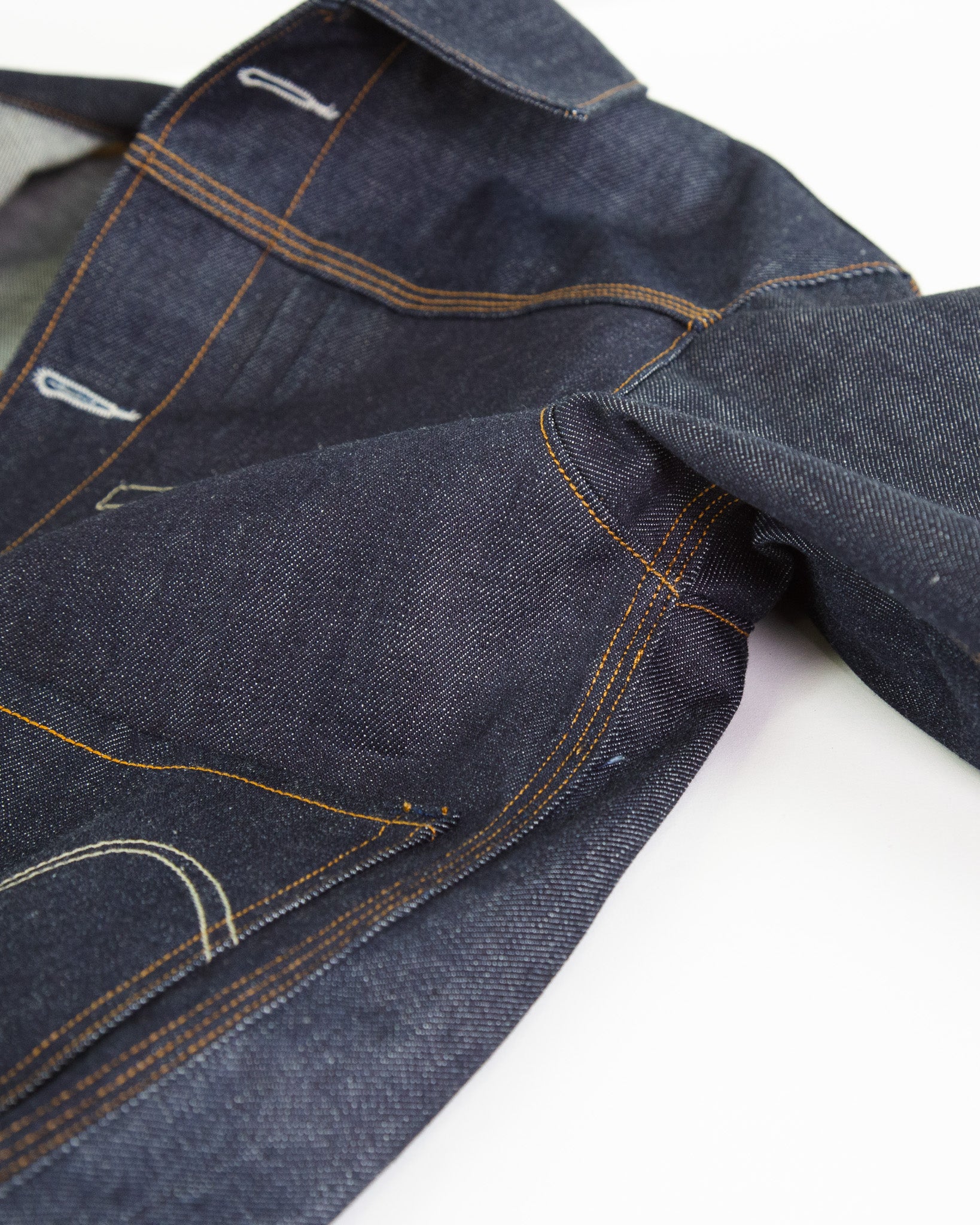 Side Seam Detail of Railcar Black Invader Type 1 Jacket