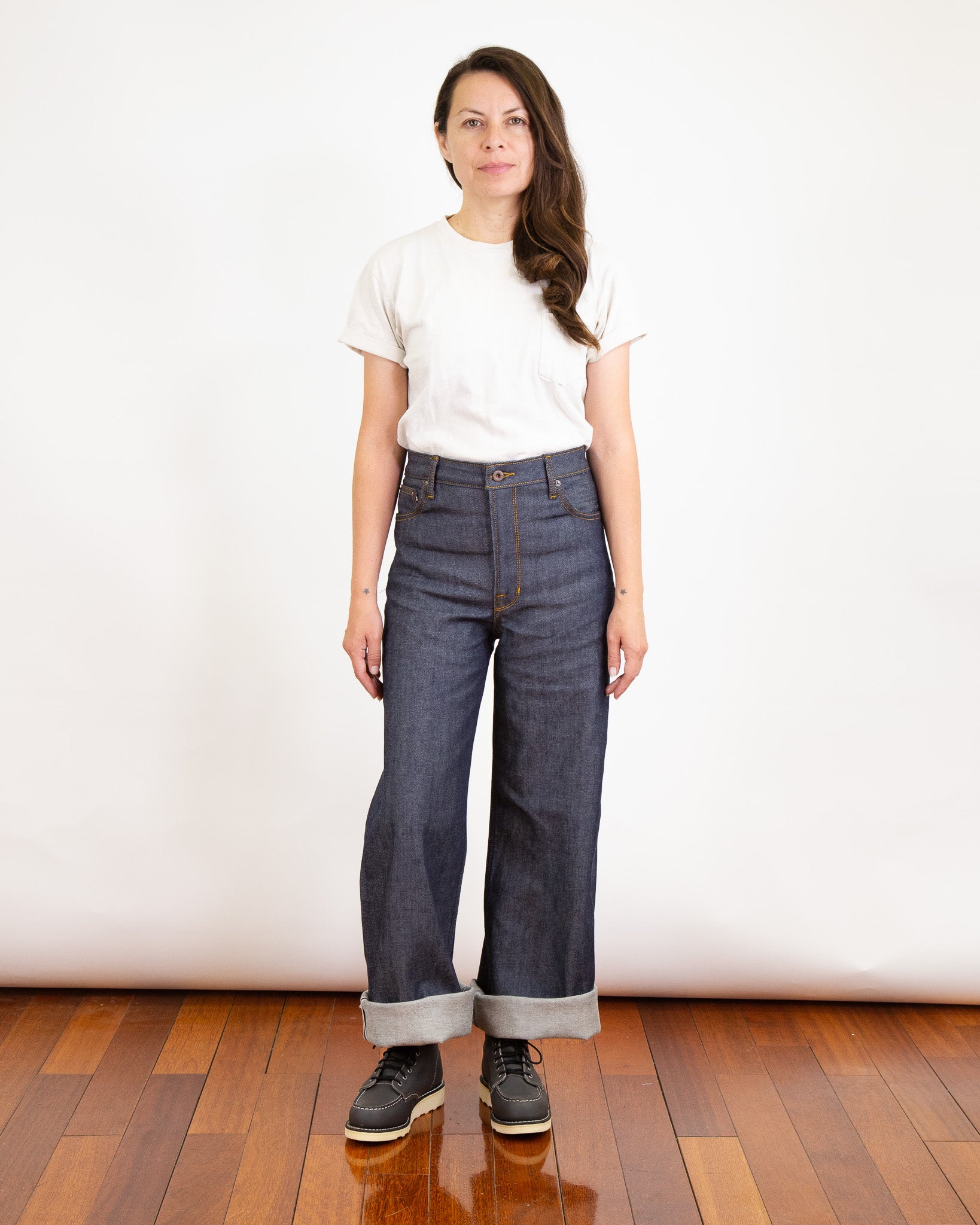 Model Photo of Front of Emily X114 Jeans