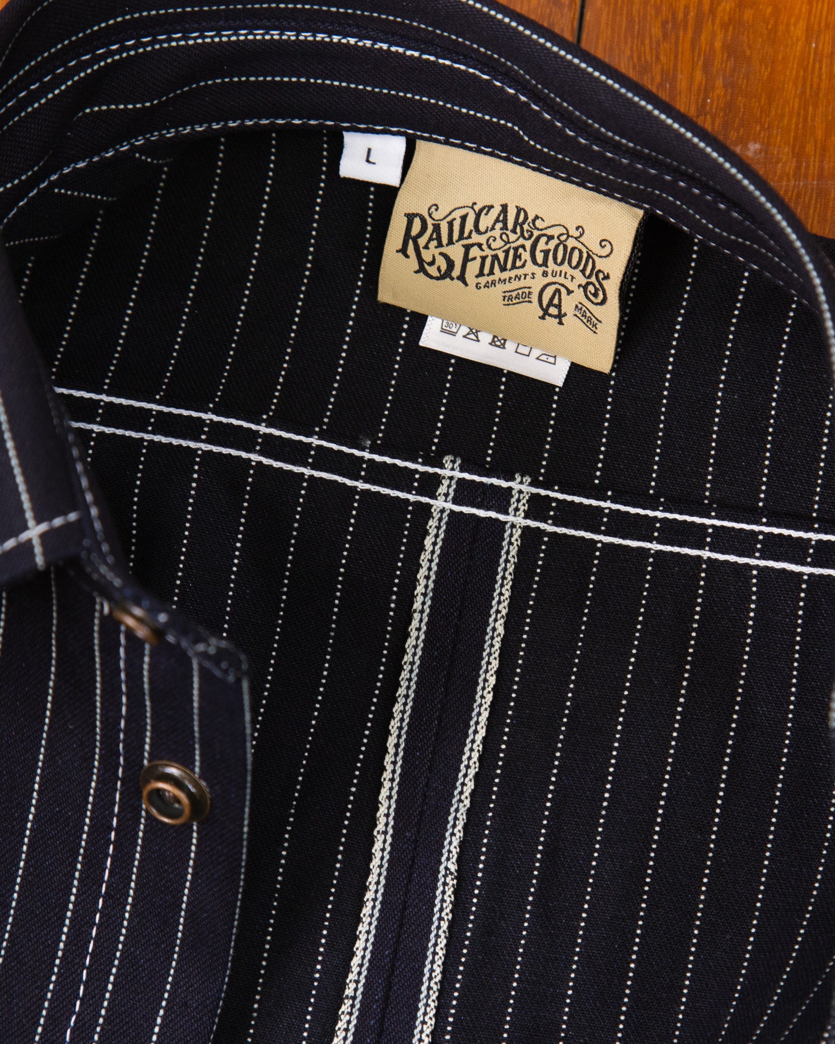 Interior Collar Detail of Eliminator Shadow Wabash Shirt