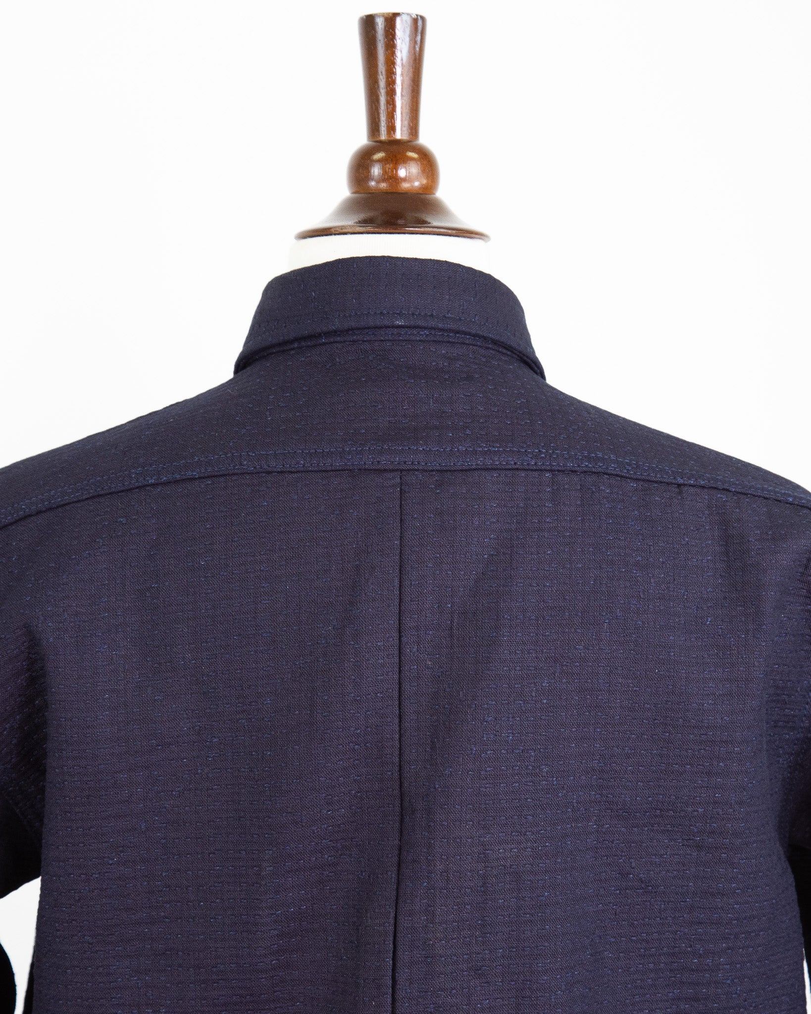 Back Shoulder Detail of Unshin Sashiko Eliminator Shirt