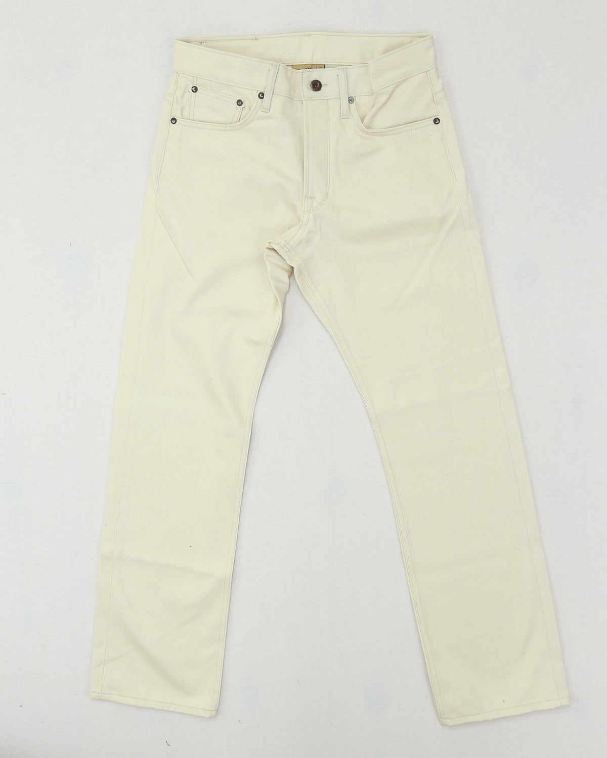 Rebels X105 Modern Straight Leg 12 Oz Ecru Natural Selvedge