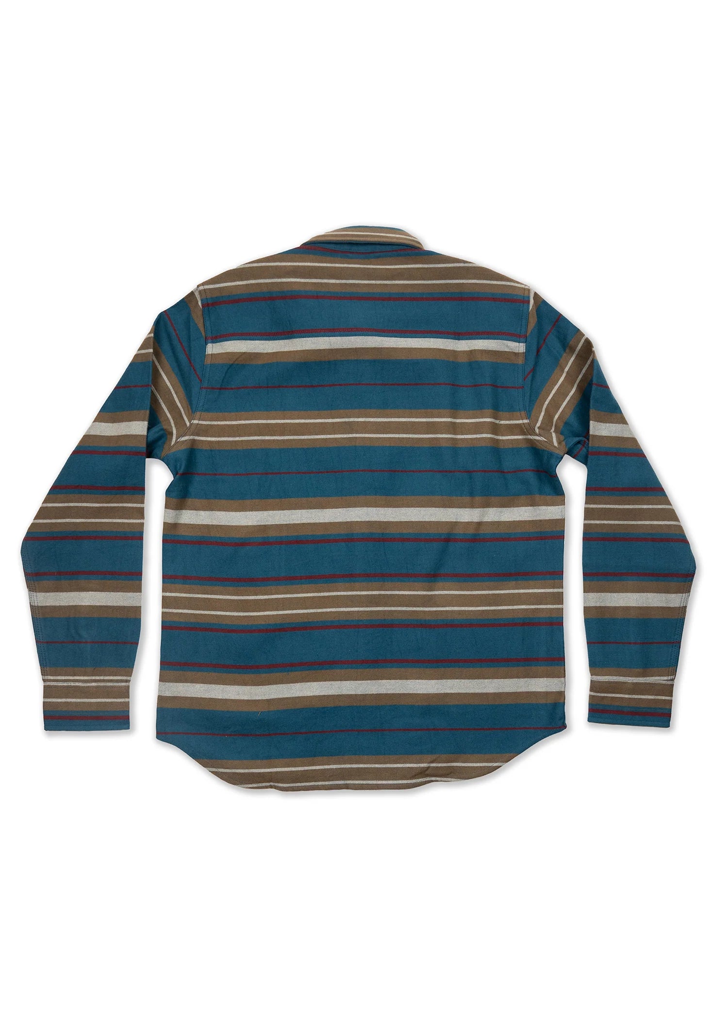 Back of Iron & Resin Men's Frontier Shirt Twill- Blue