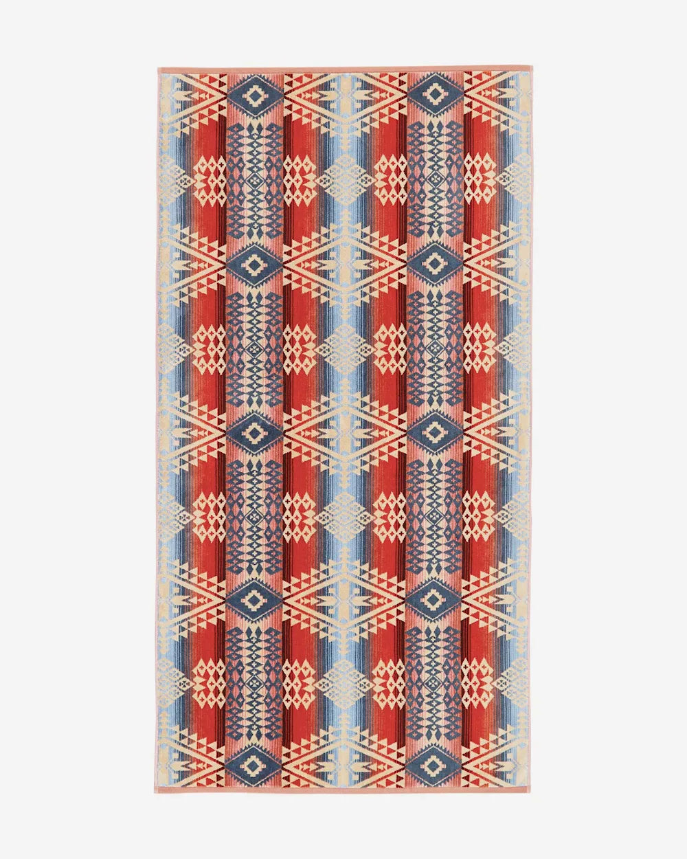 Pendleton Chief Joseph Iconic Jacquard Southwestern Geometric Pattern Bath Towels - Canyonlands Desert Sky