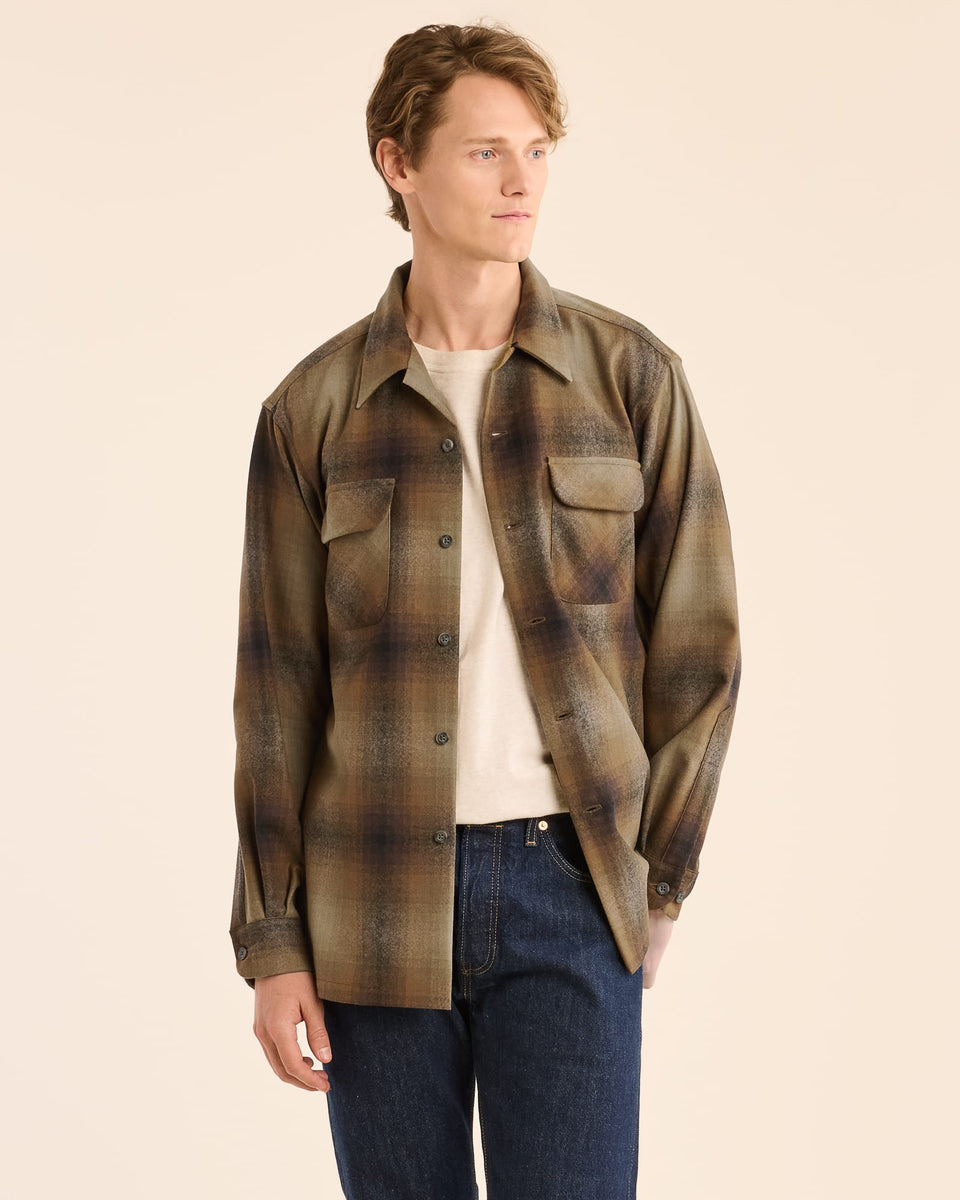 PendletonMen_sBoardShirt-Olive 