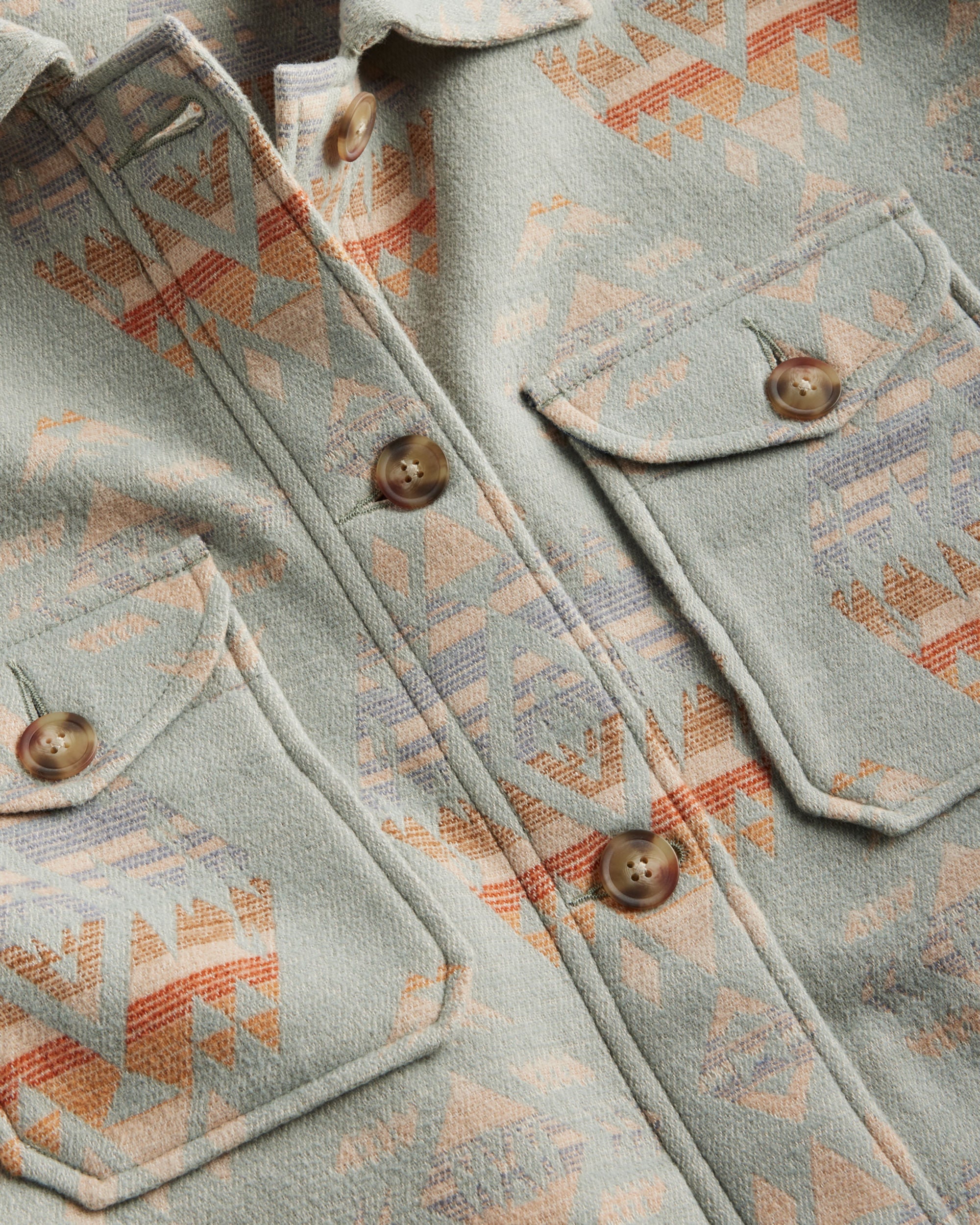 Pendleton Women's Doublesoft Shirt Jacket Shale Blue Agate Beach