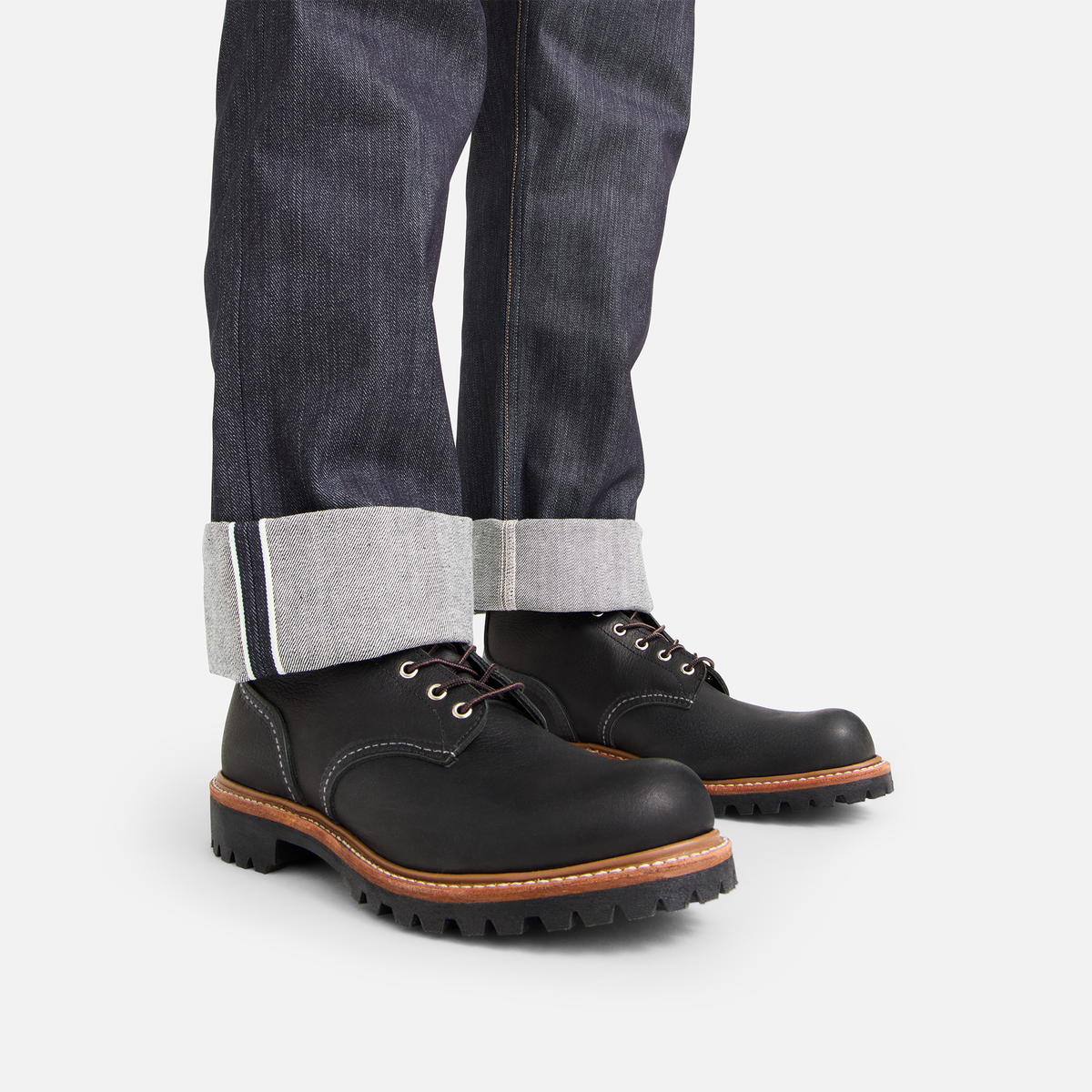 Red Wing Men's Logger in Black Oil Slick Leather 04501