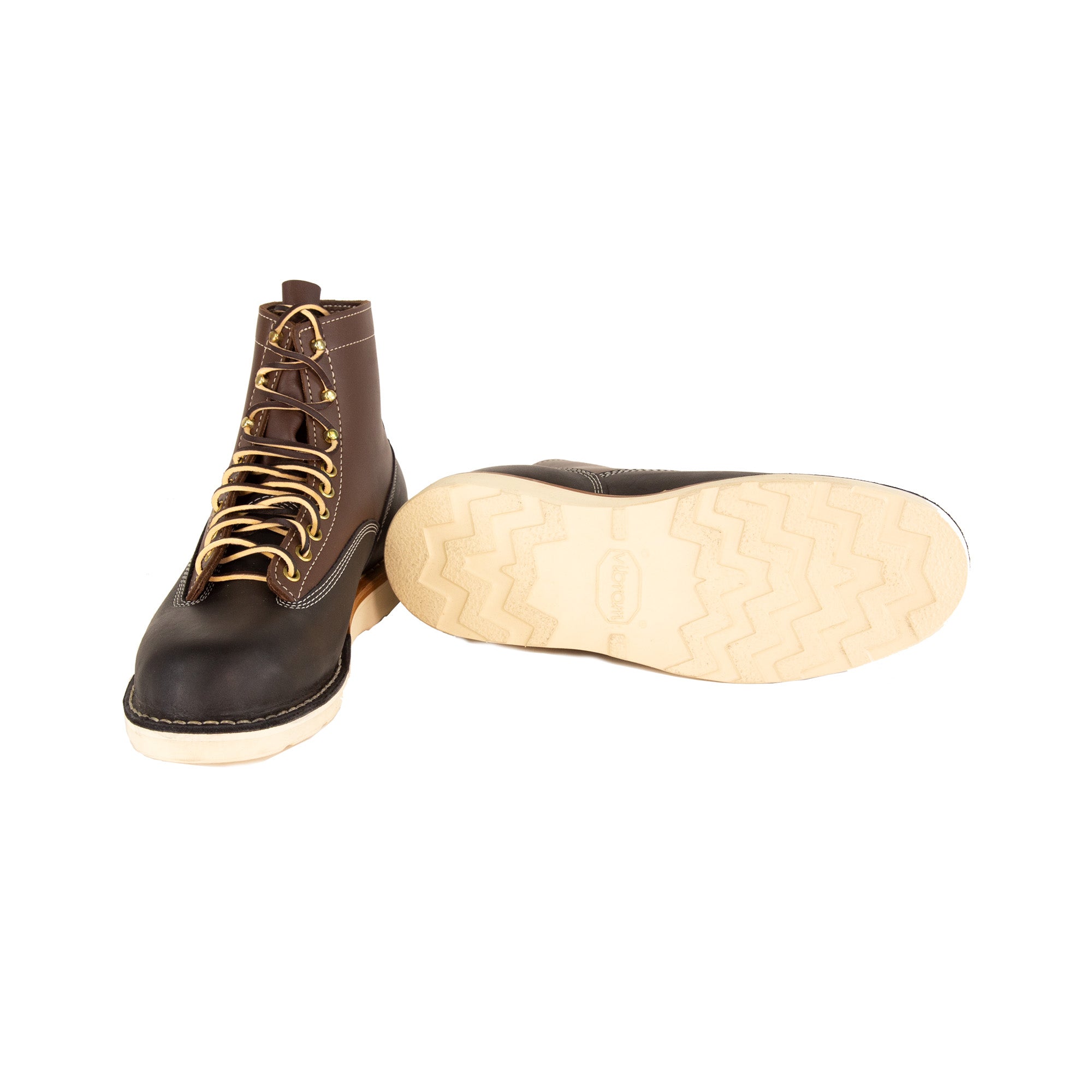 Underside of Railcar X Whites 610 Collaboration Boots showing Vibram Sole