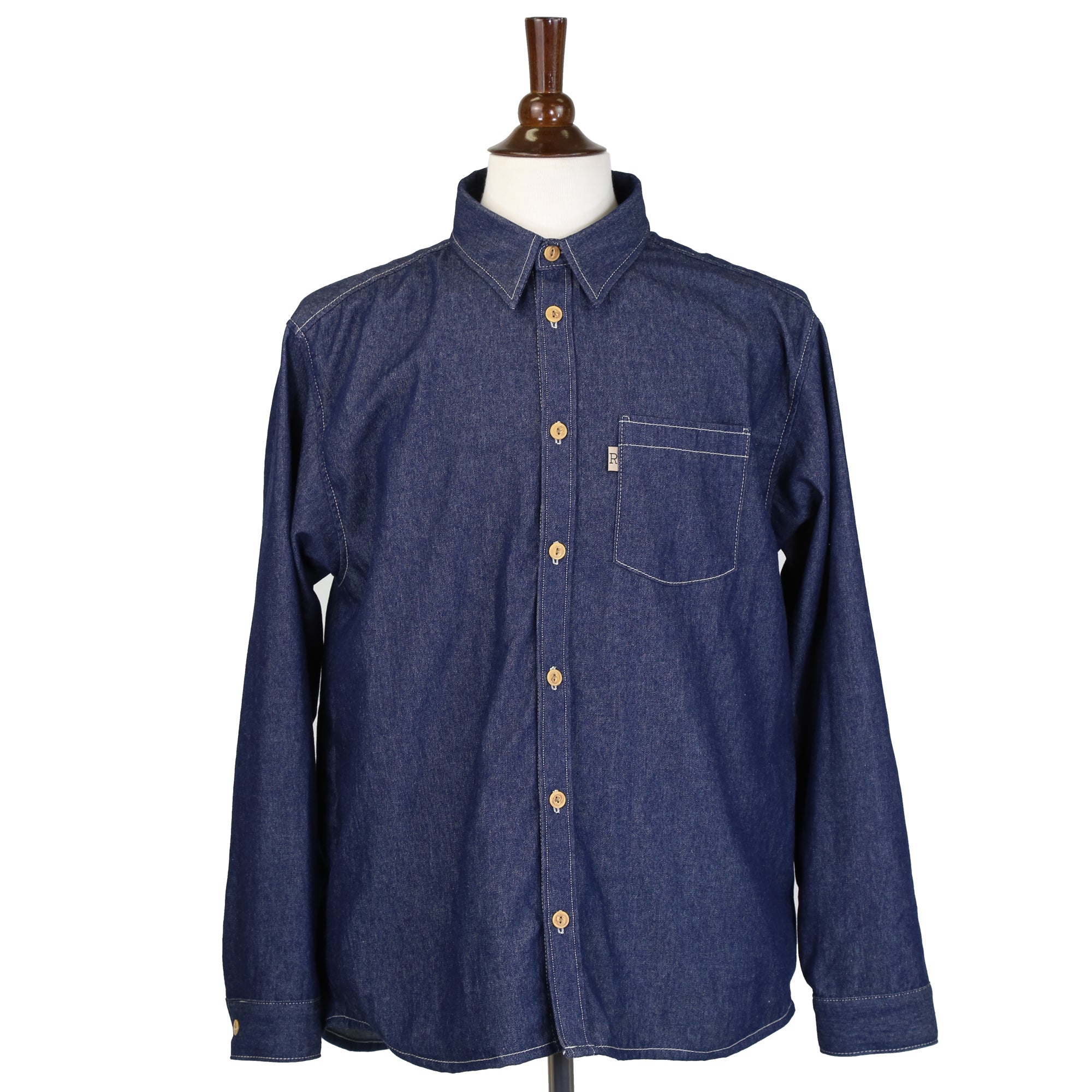 Front of Speed Prewashed Indigo Chambray Shirt