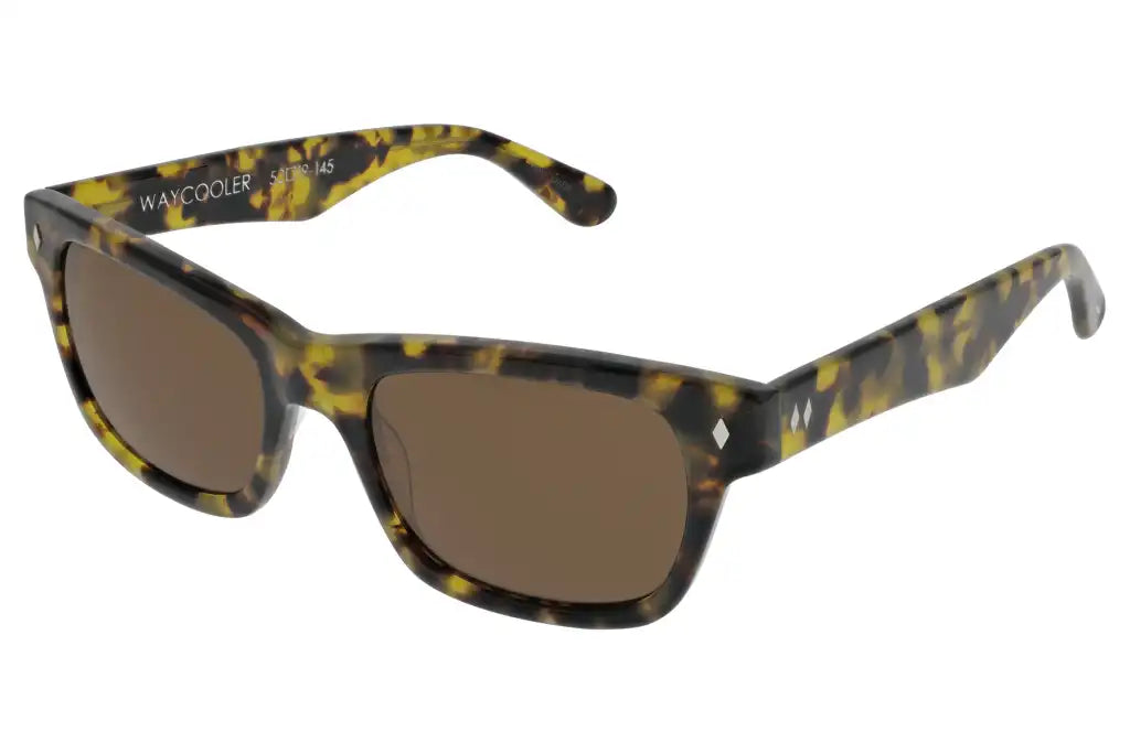 Tres Noir Waycooler (Blonde Tortoise - Brown Lens)