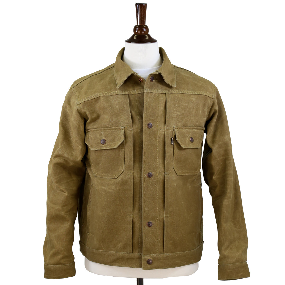 Wholesale Solid Rust Full Flare Jacket With Pocket 156X-S