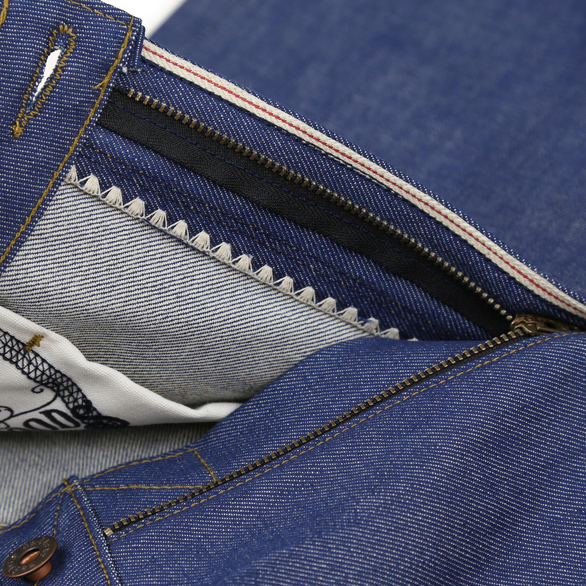 Drifter X089 Indigo Medium High Waist Straight Leg