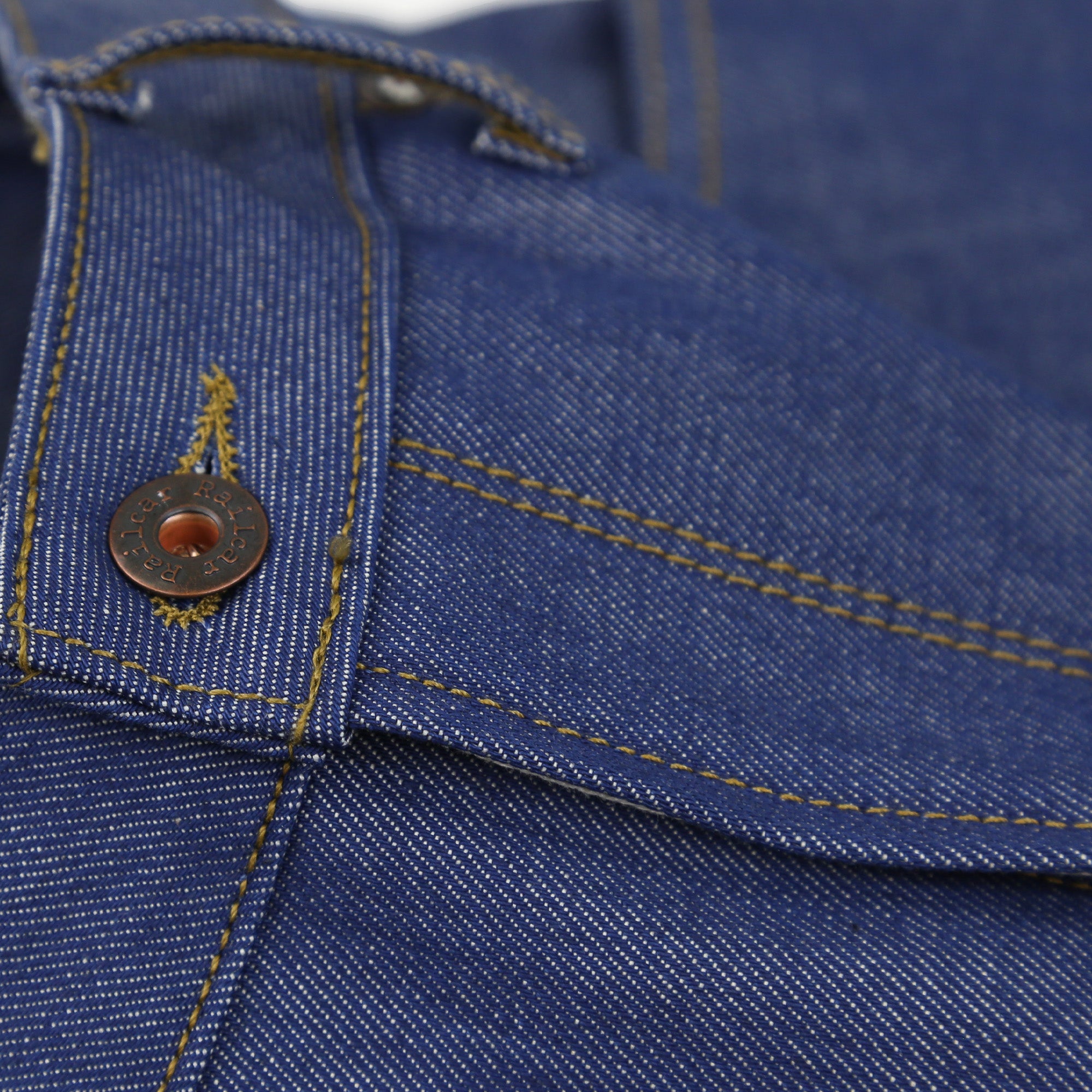 Drifter X089 Indigo Medium High Waist Straight Leg