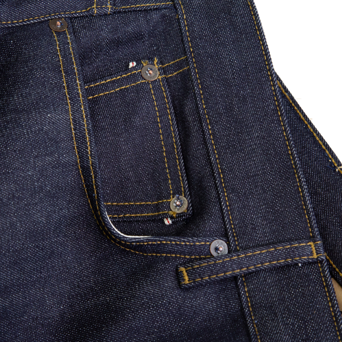 Coin Pocket Peek-a-boo Selvedge Detail Spikes X110 Taper Leg 13.5 Oz Classic Indigo Selvedge