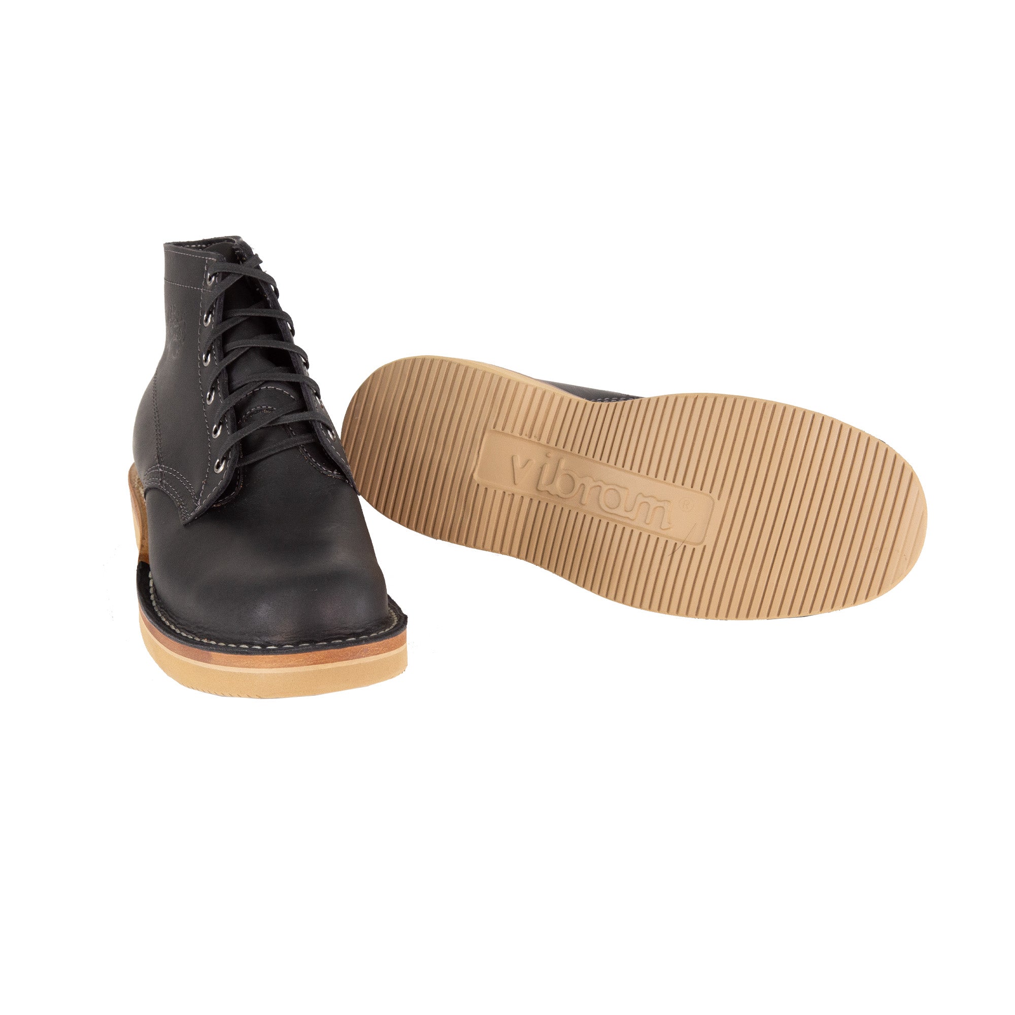 Underside Detail of Railcar X Whites 55 Collaboration Boots showing Vibram Sole