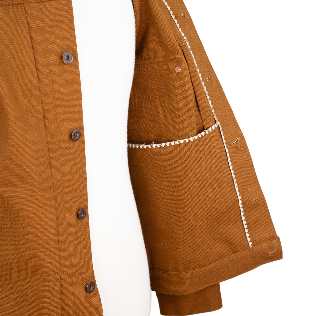 Interior Pocket Detail of Type 1 Duck 12 Oz Canvas Jacket