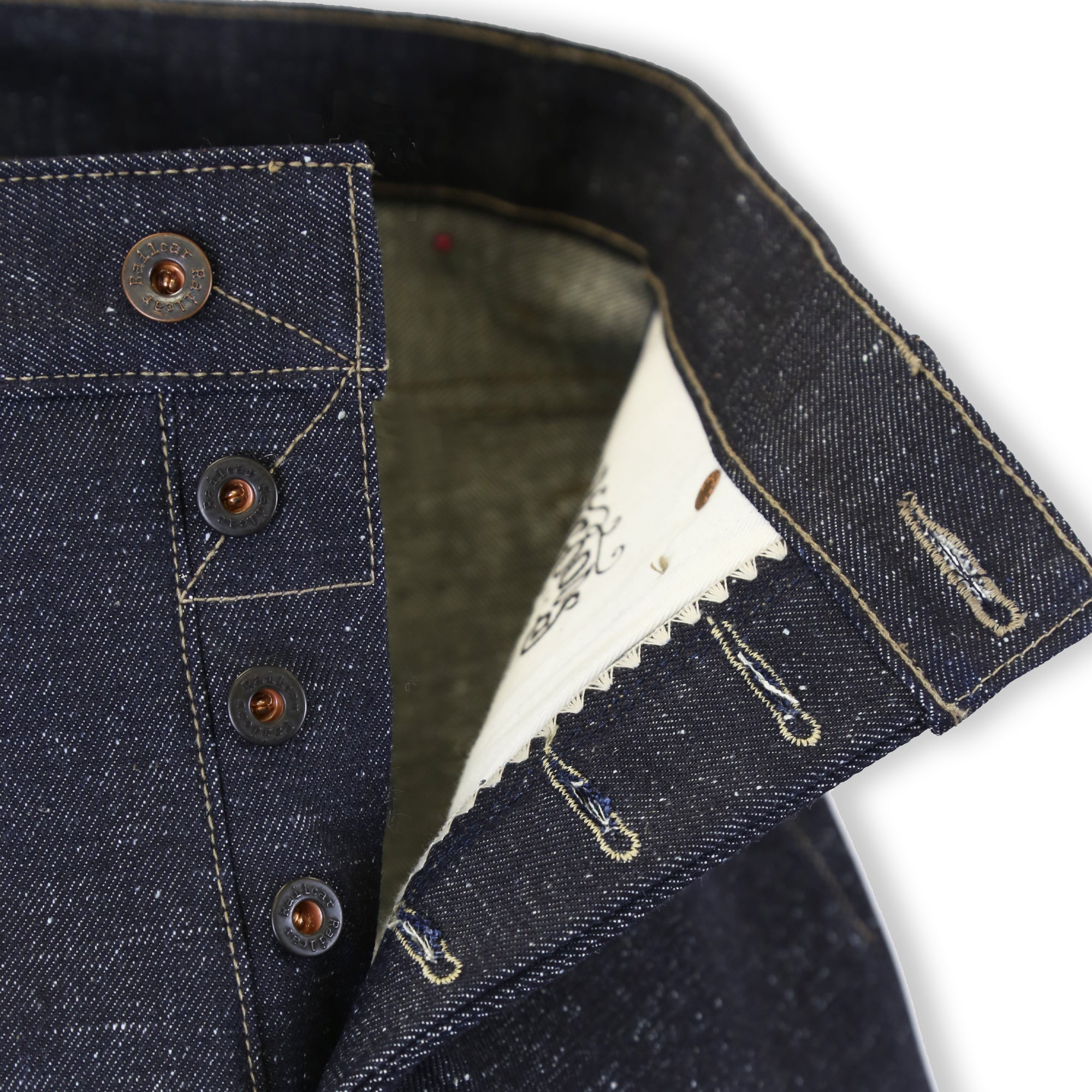 Spikes Taper Leg Japanese Nep Denim