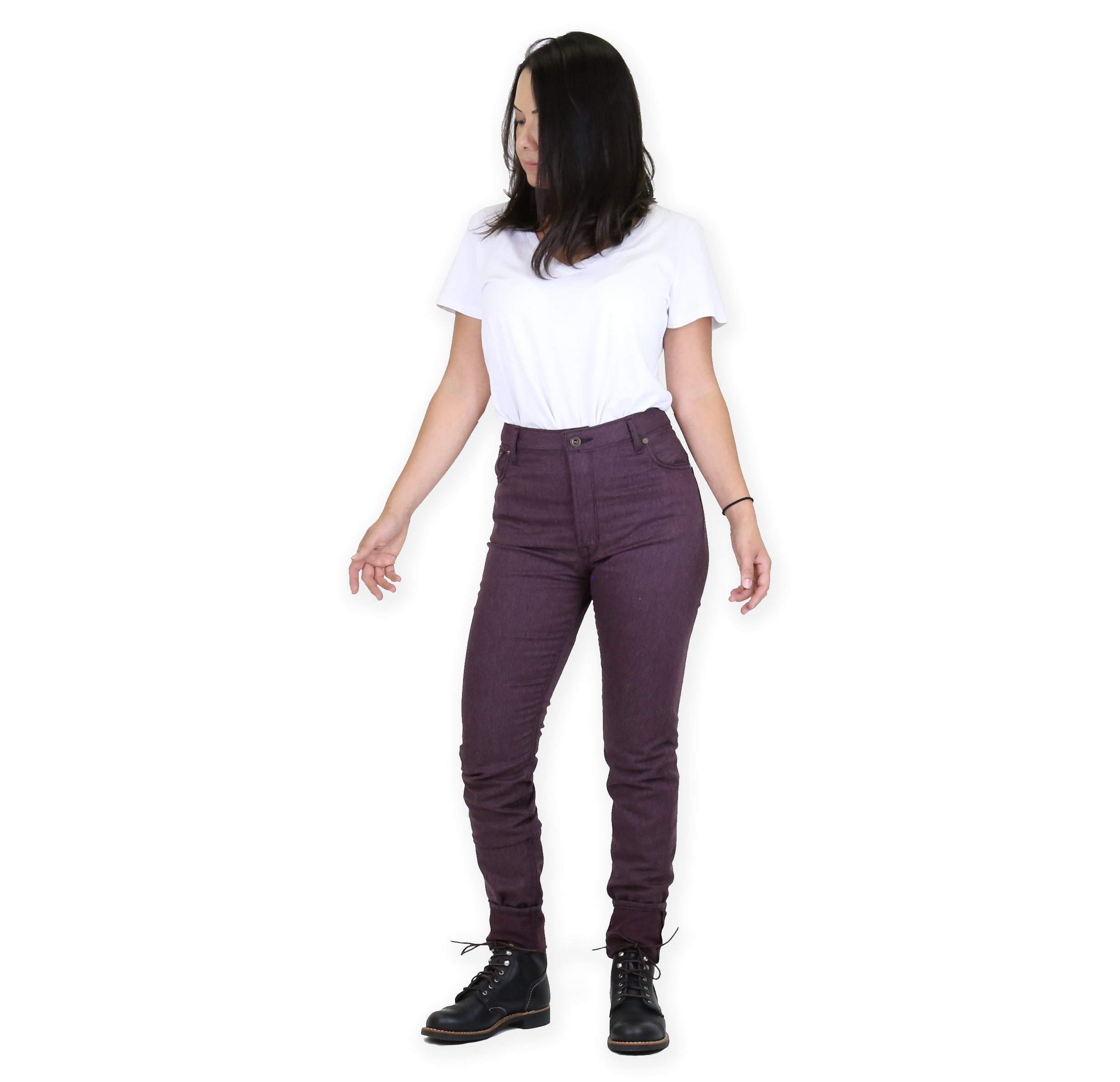 Vixen Plum Medium High Waist Skinny