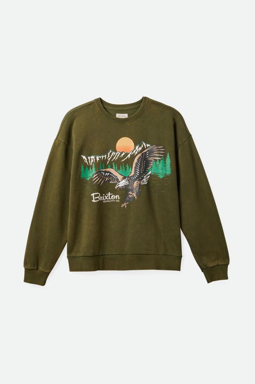 Wyoming Crew Chive Worn Wash