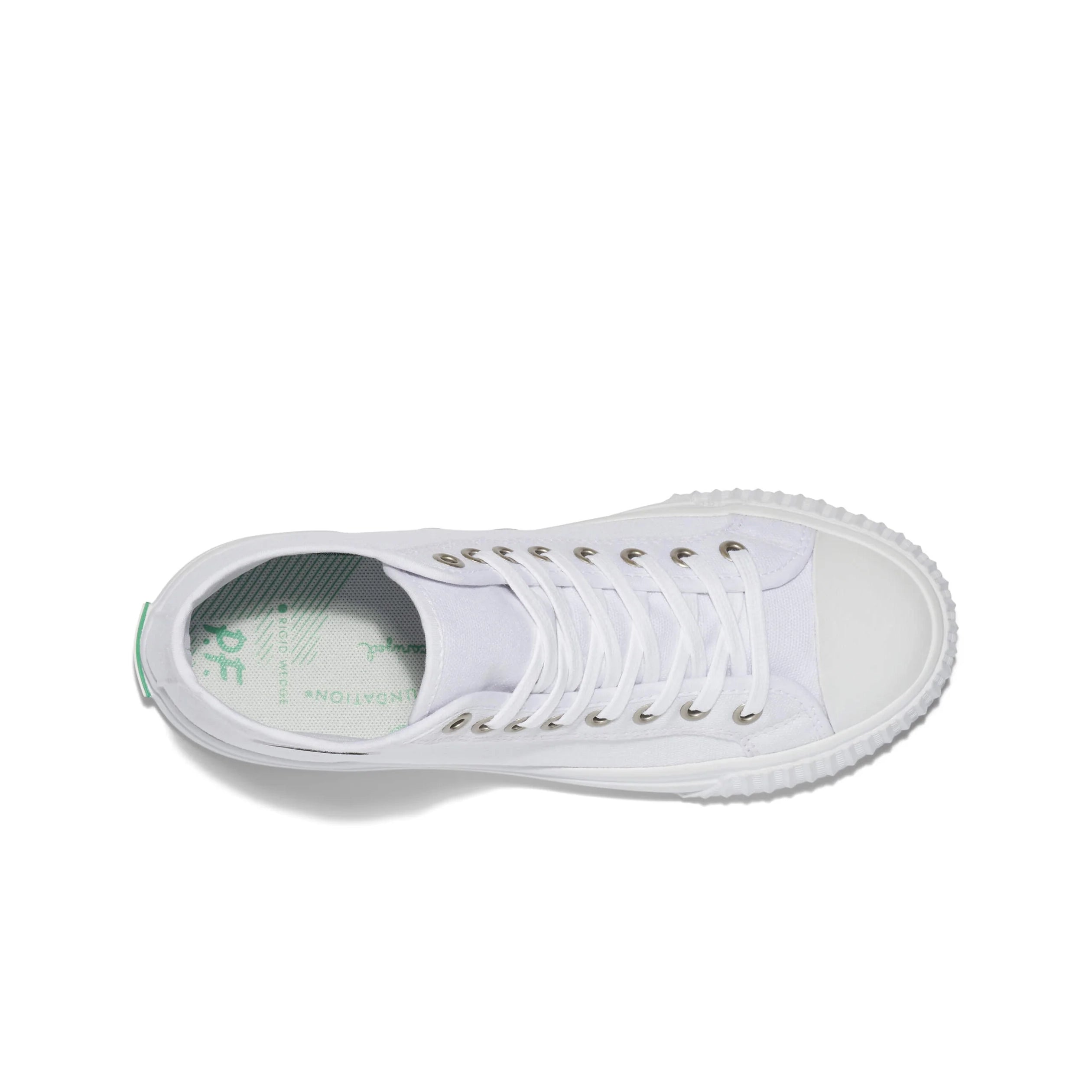 White sneaker on a white background