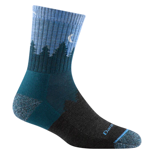 Darn Tough Women's Treeline Micro Crew Midweight with Cushion - Blue