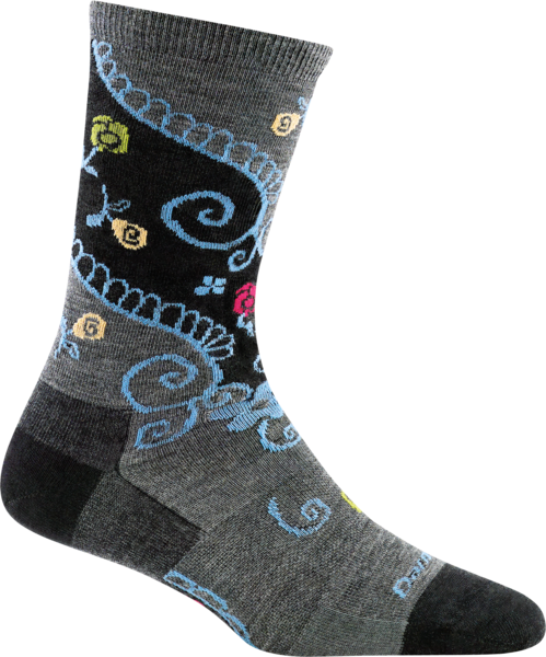 Darn Tough Women's Twisted Garden Crew Lightweight - Black