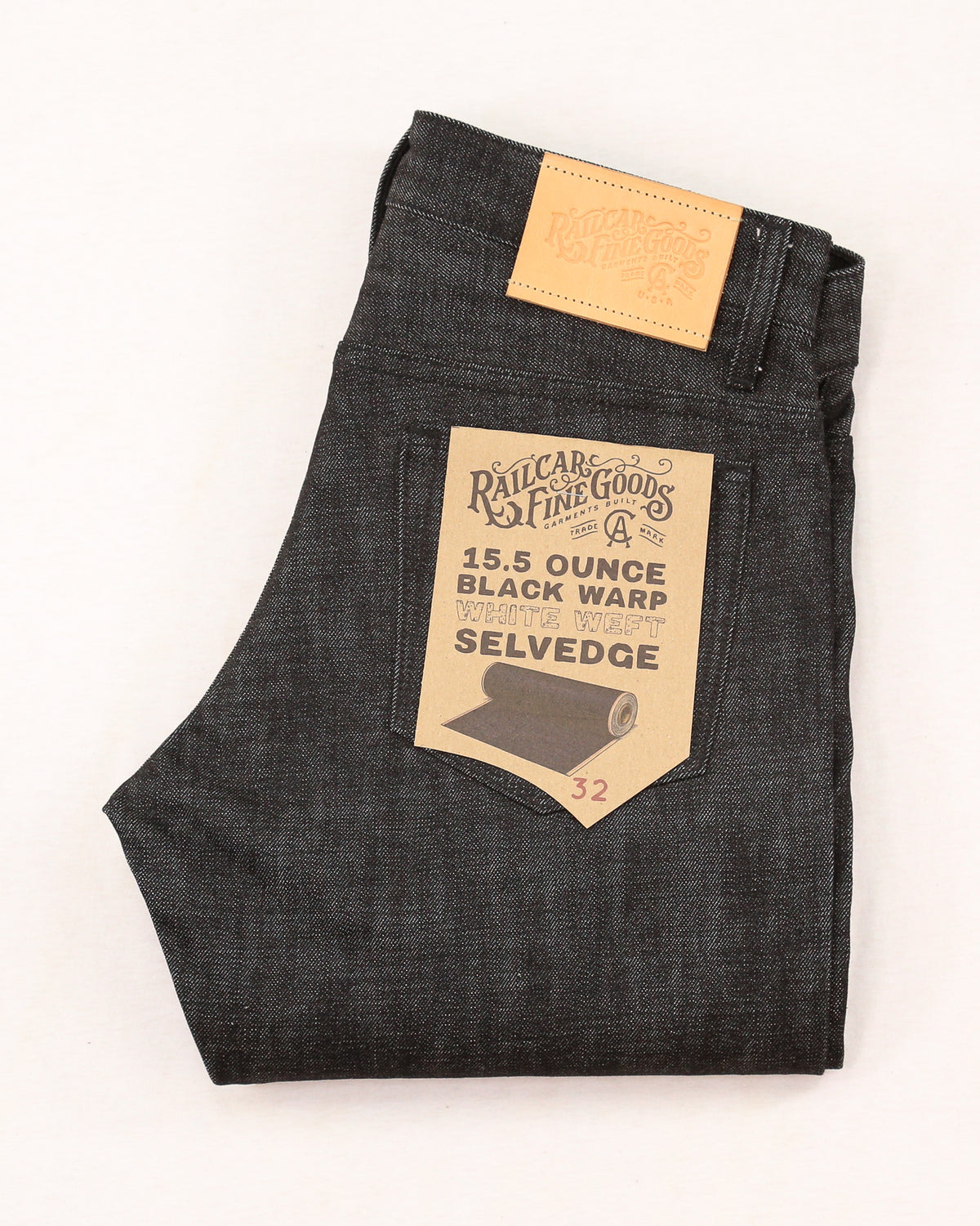 Black white denim