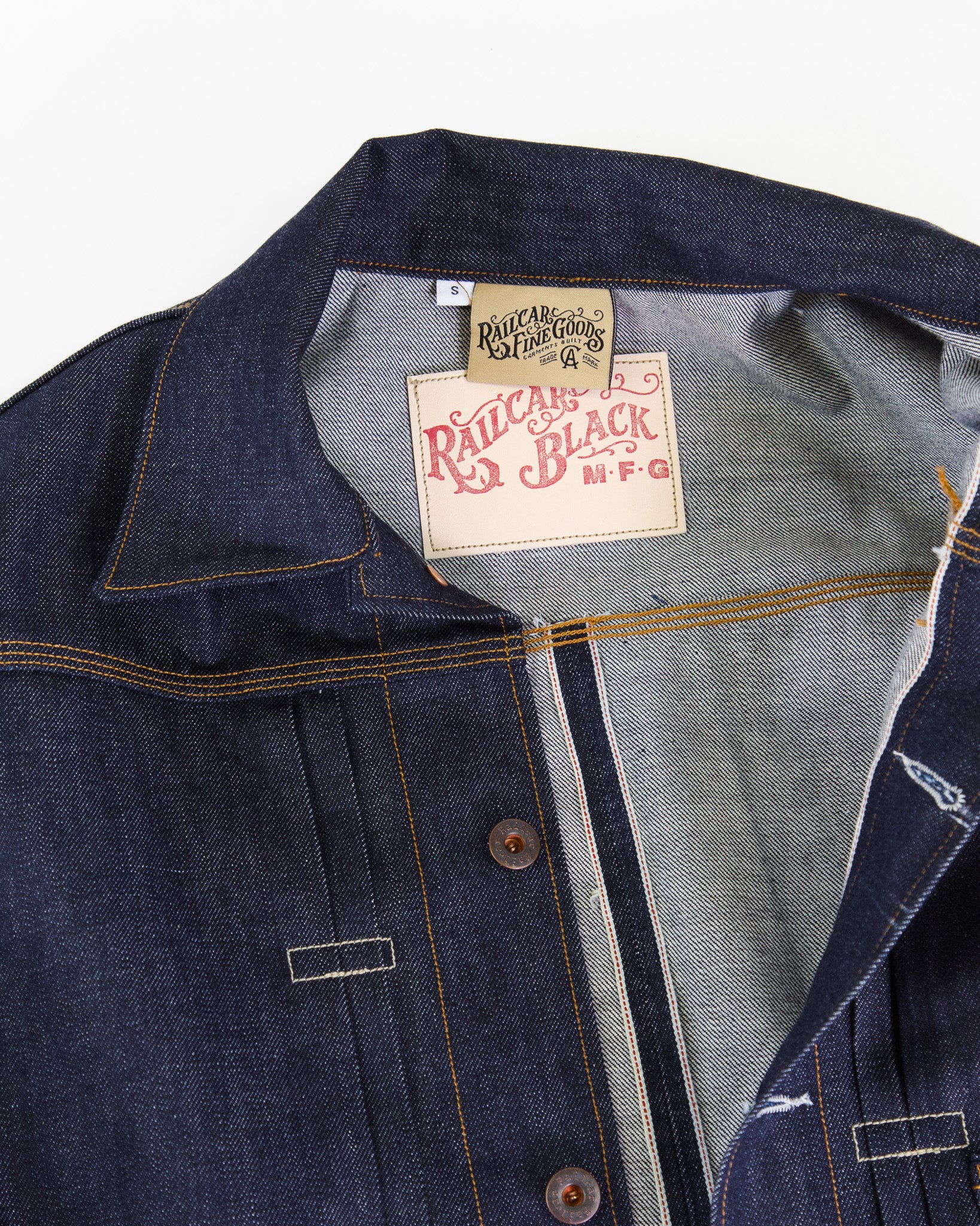 Collar and Interior Detail of Railcar Black Invader Type 1 Jacket