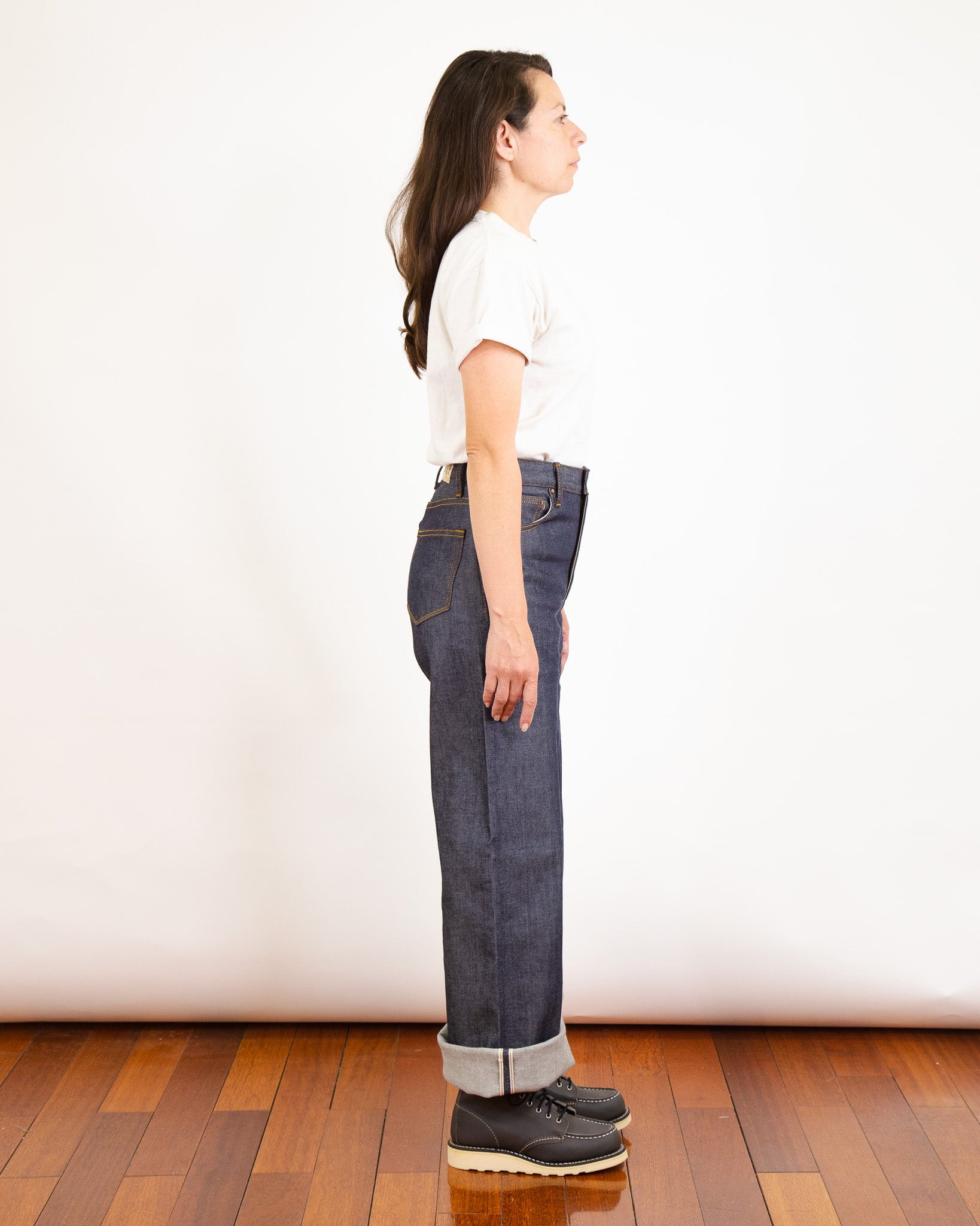 Model Photo of Side of Emily X114 Jeans