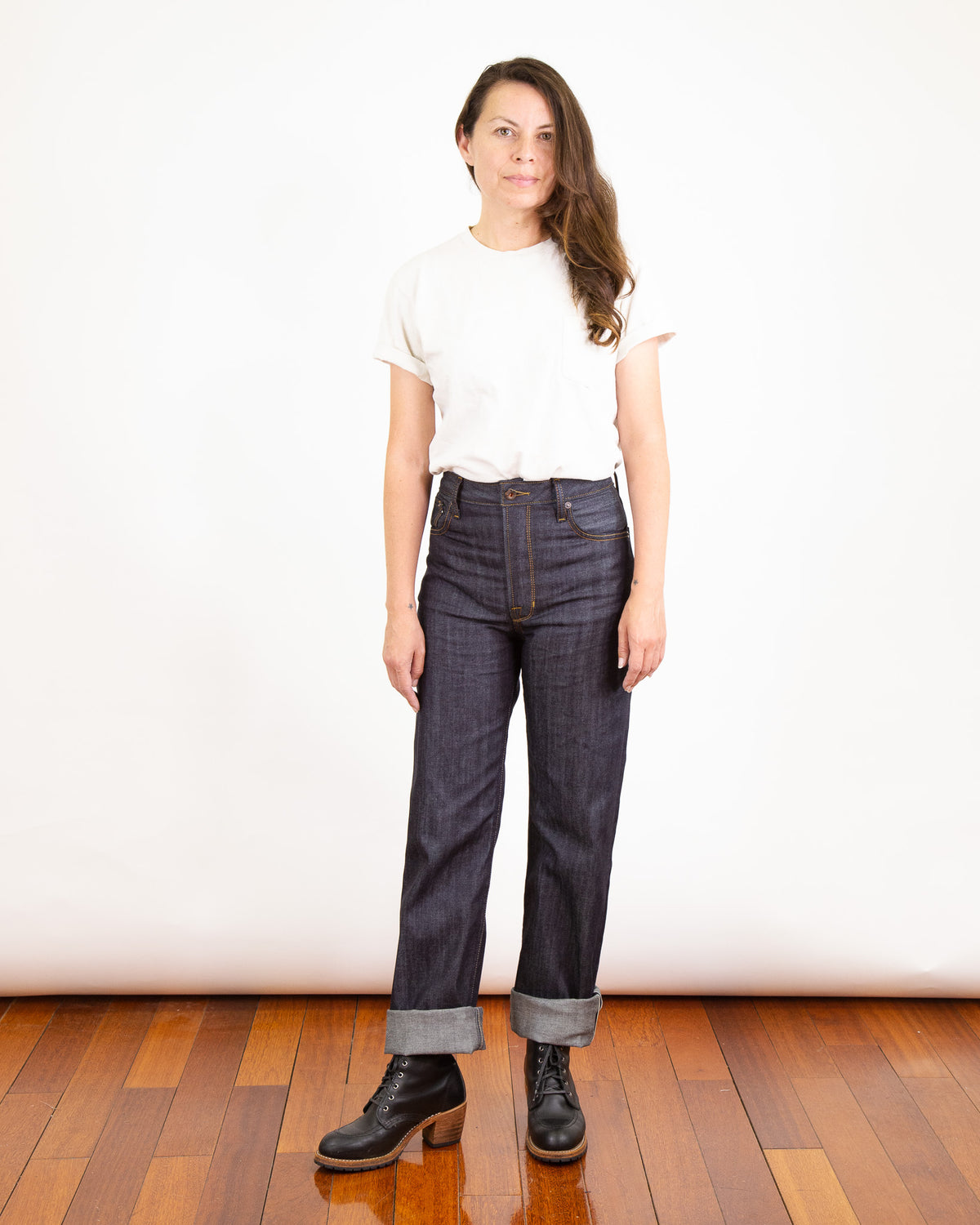 Drifter X081 Light Weight Stretch Medium High Waist Straight Leg