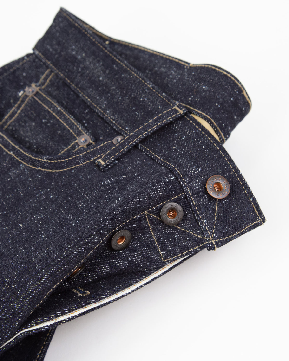 Switcher X123 Full Leg, Wide Leg Fit 15 Oz Super Nep Indigo Selvedge