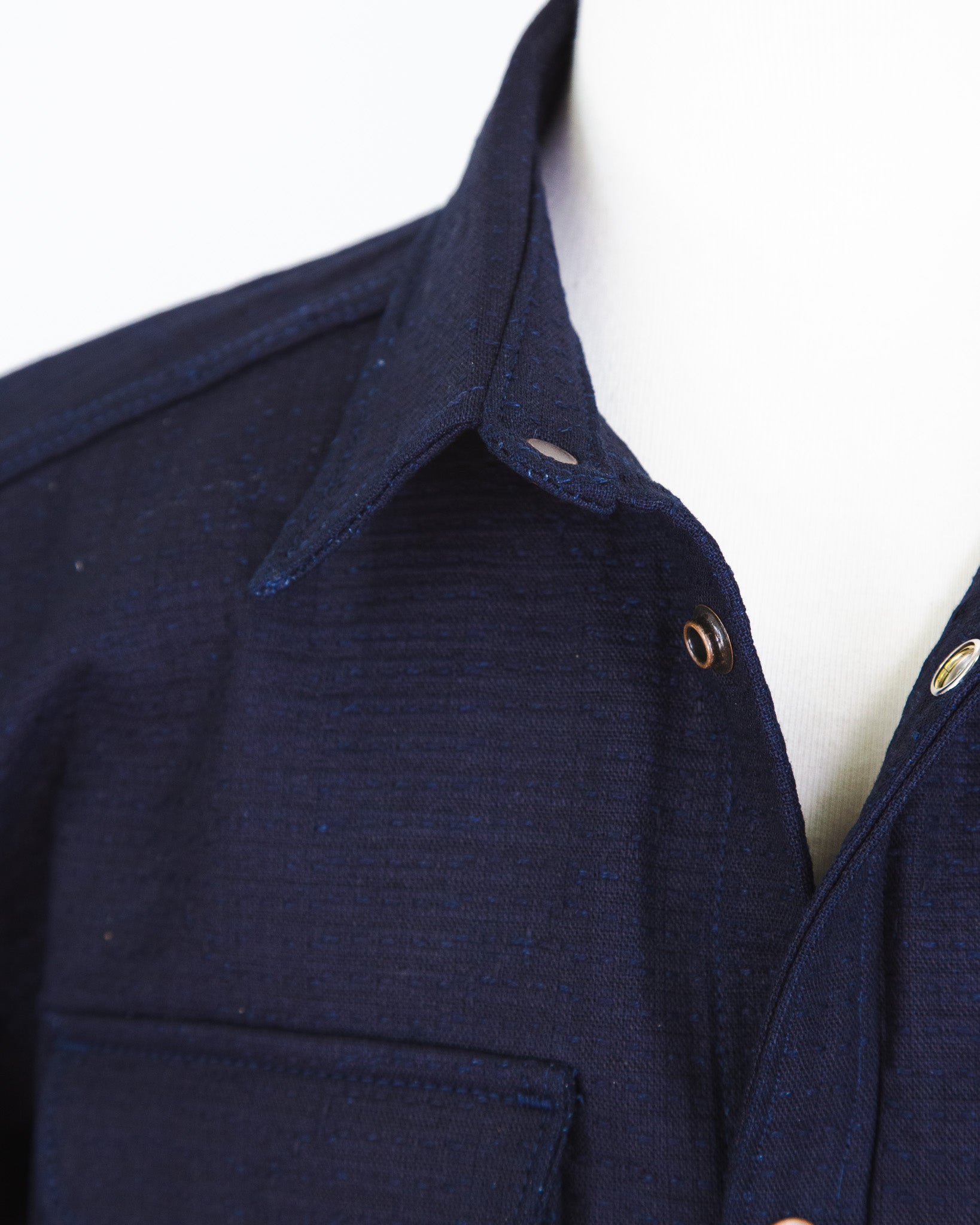 Eliminator Unshin Sashiko 13 Oz Dark Indigo Shirt