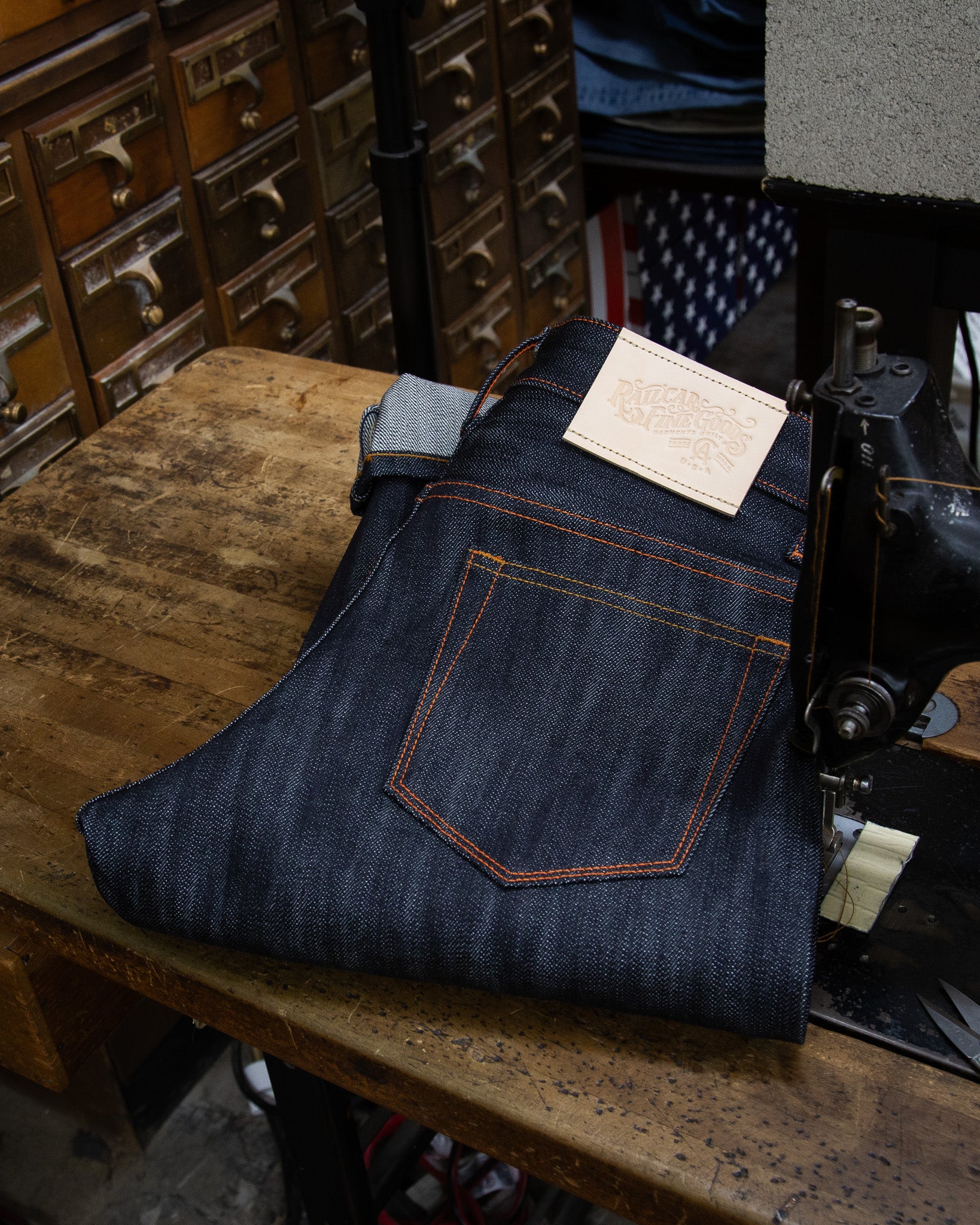 Spikes X124 Taper Leg 16 Oz Slub Indigo Selvedge