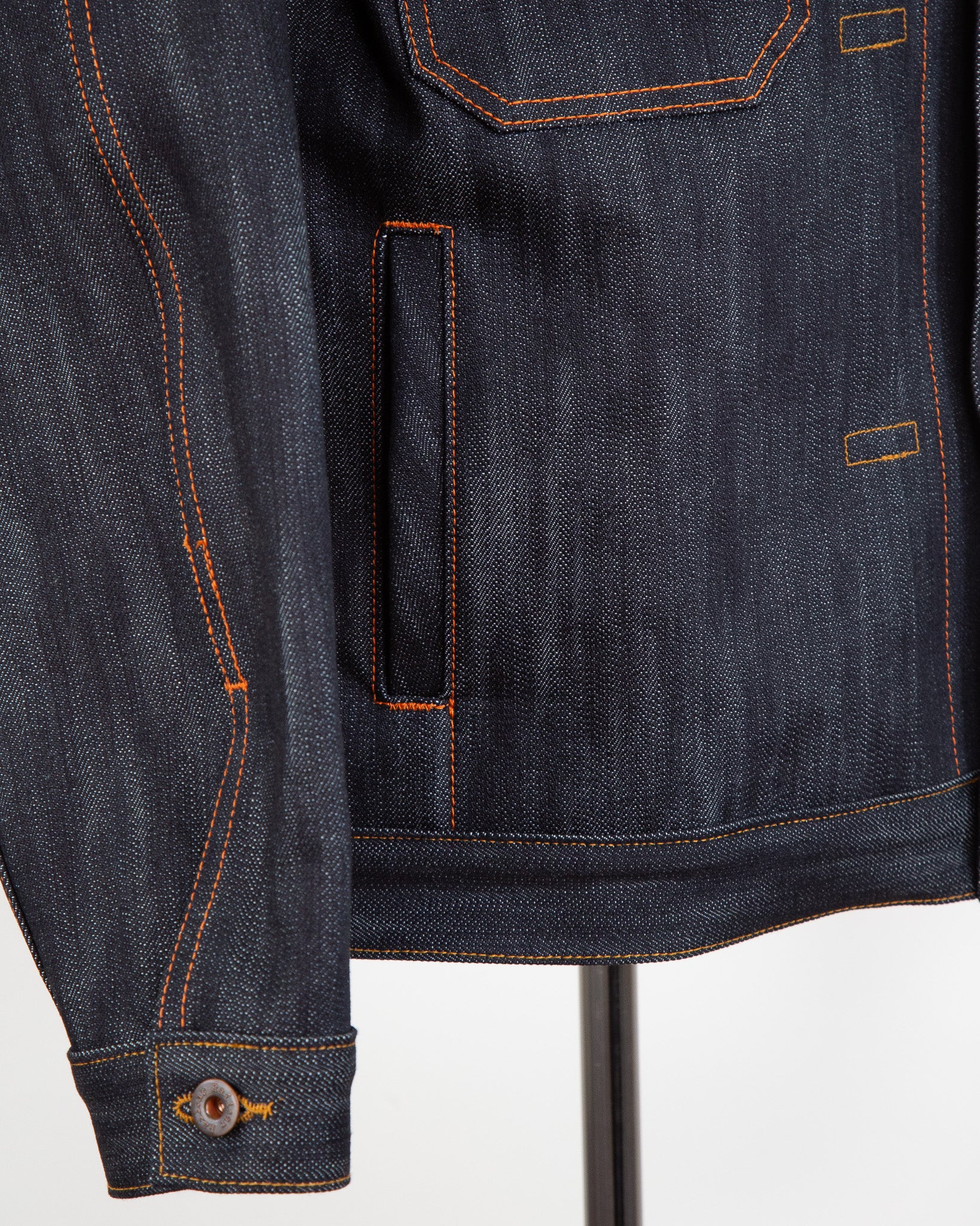 X124 Slub Indigo Type 1  pocket