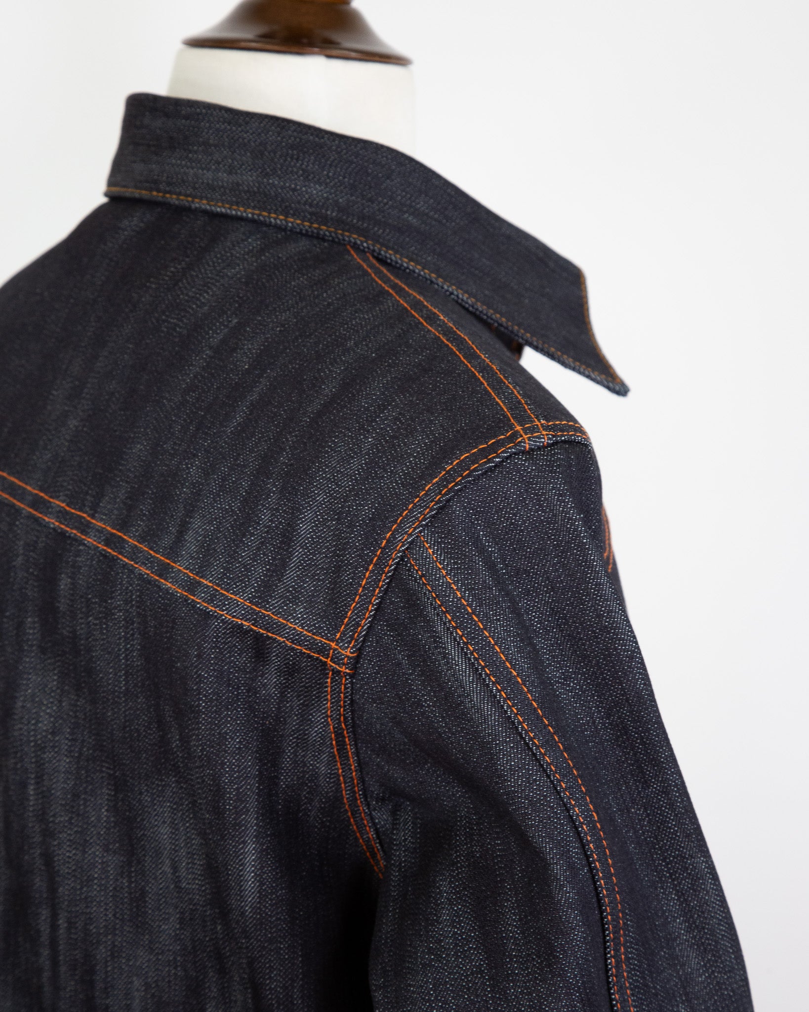 X124 Slub Indigo Type 1  shoulder