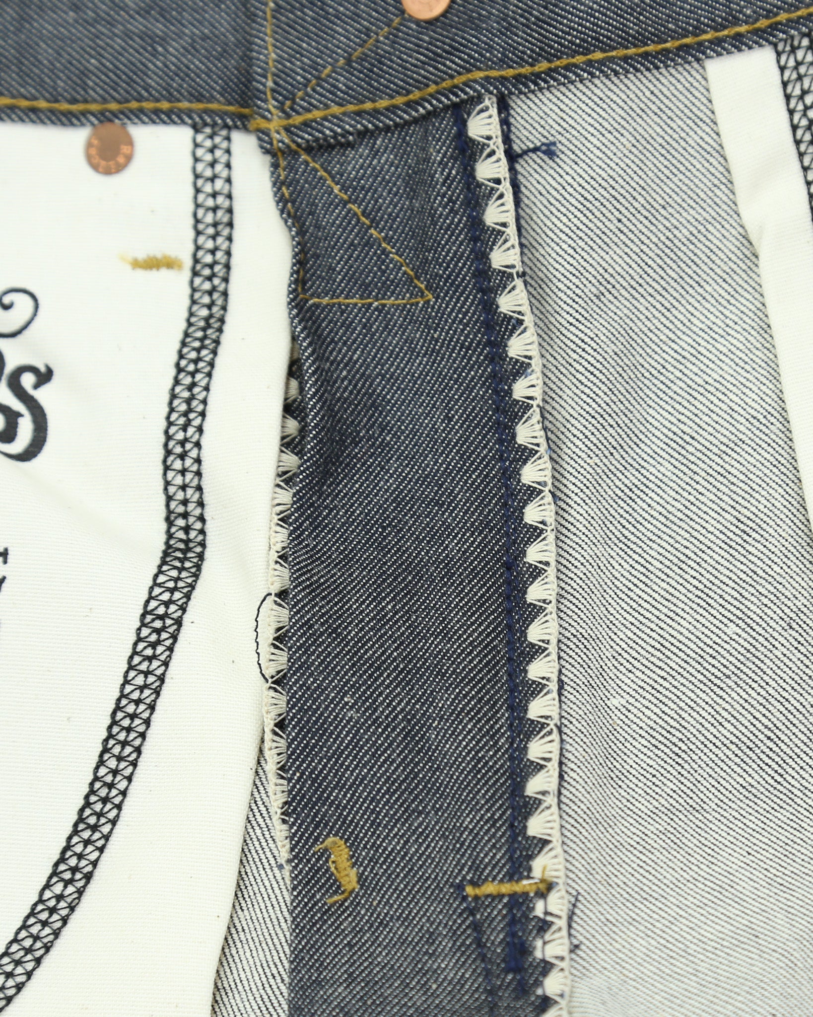 Rebels X102 Stretch Modern Straight Leg Candiani Gray Warp White Weft Selvedge