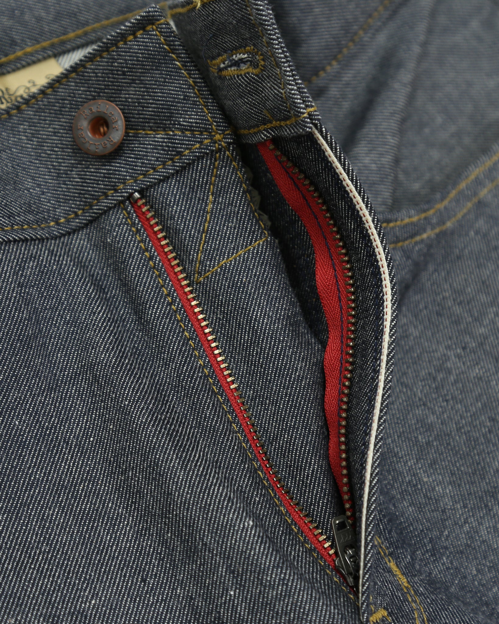 Rebels X102 Stretch Modern Straight Leg Candiani Gray Warp White Weft Selvedge