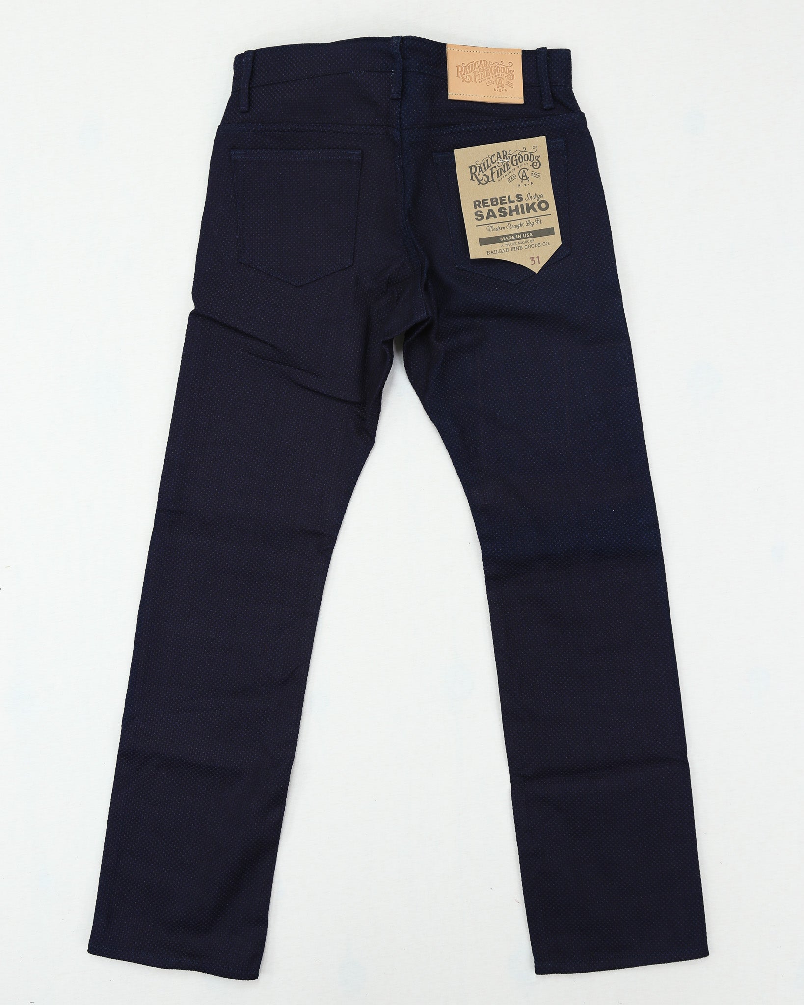 Rebels Sashiko Modern Straight Leg 12 Oz Indigo