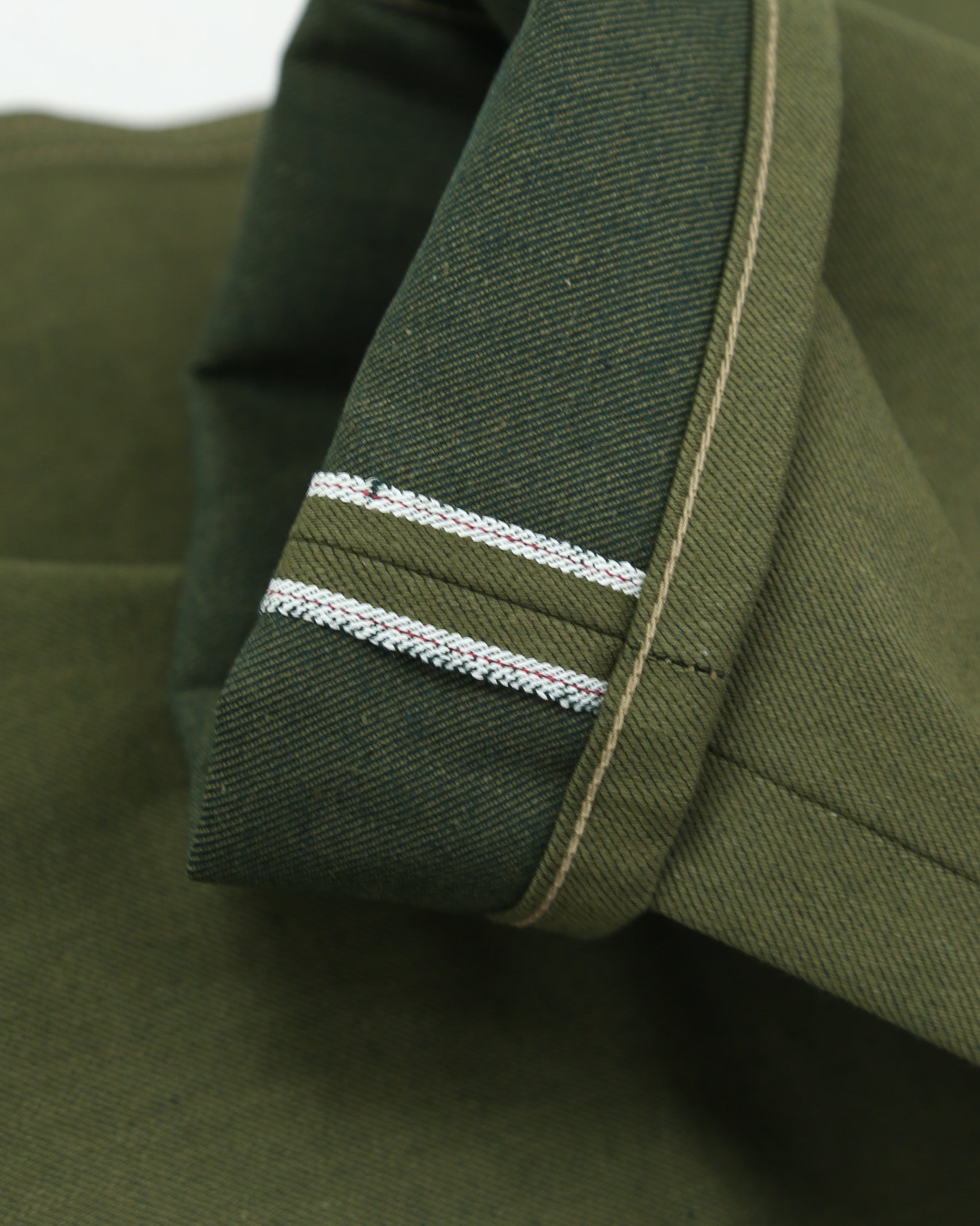 Rebels X060 Modern Straight Leg 13.5 Oz Japanese Olive Warp Green Weft