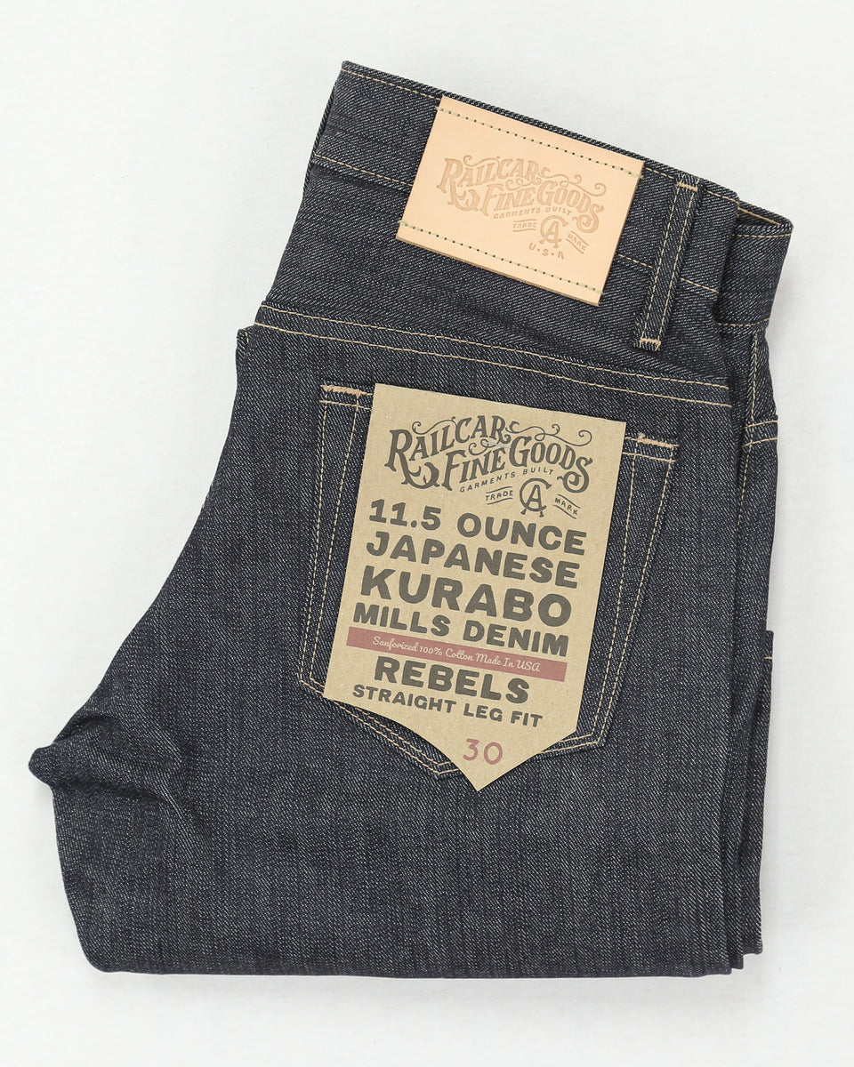 REVERIE225×11 Rebels Kurabo Mills Modern Straight Leg 11.5 Oz Japanese Slub