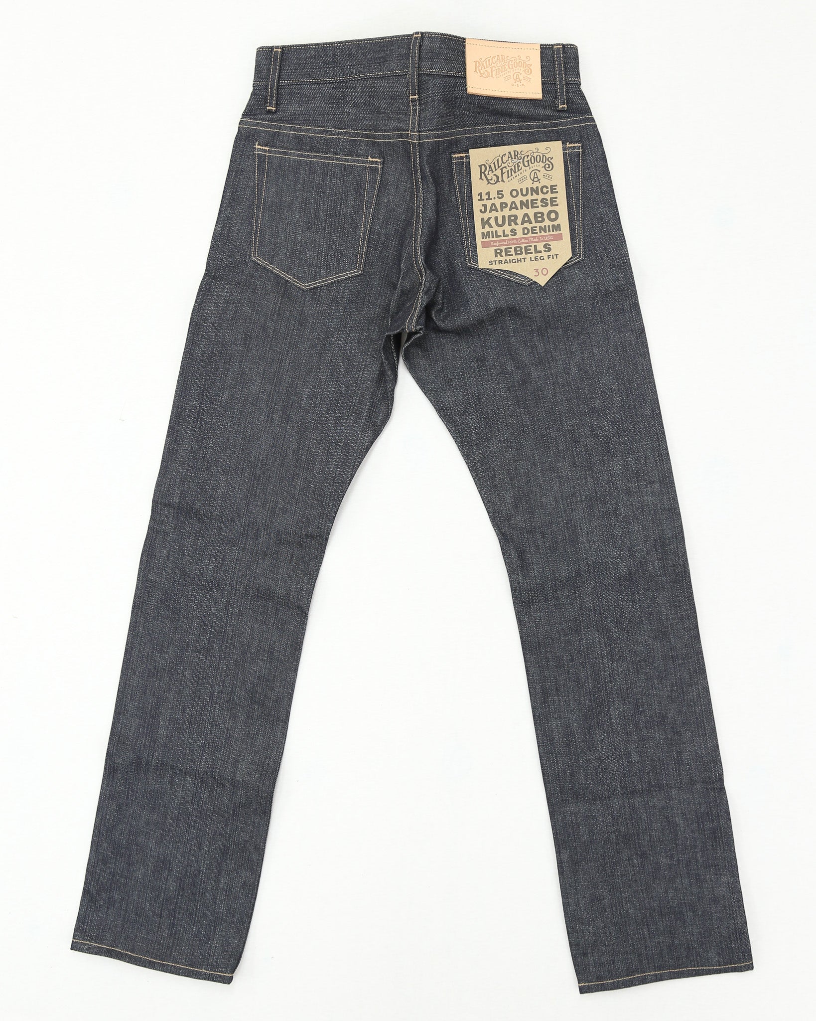 Rebels Kurabo Mills Modern Straight Leg 11.5 Oz Japanese Slub Denim