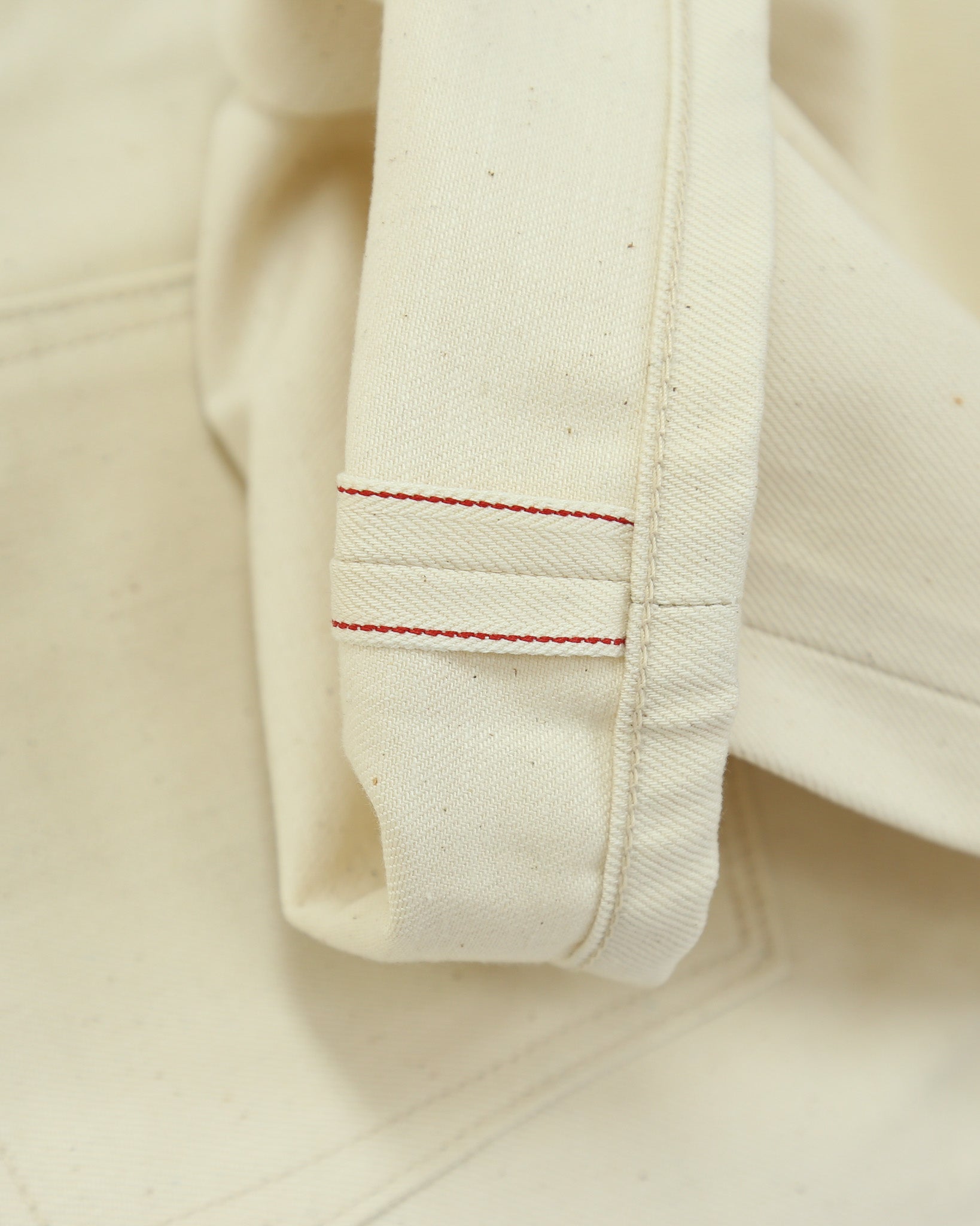 Rebels X105 Modern Straight Leg 12 Oz Ecru Natural Selvedge