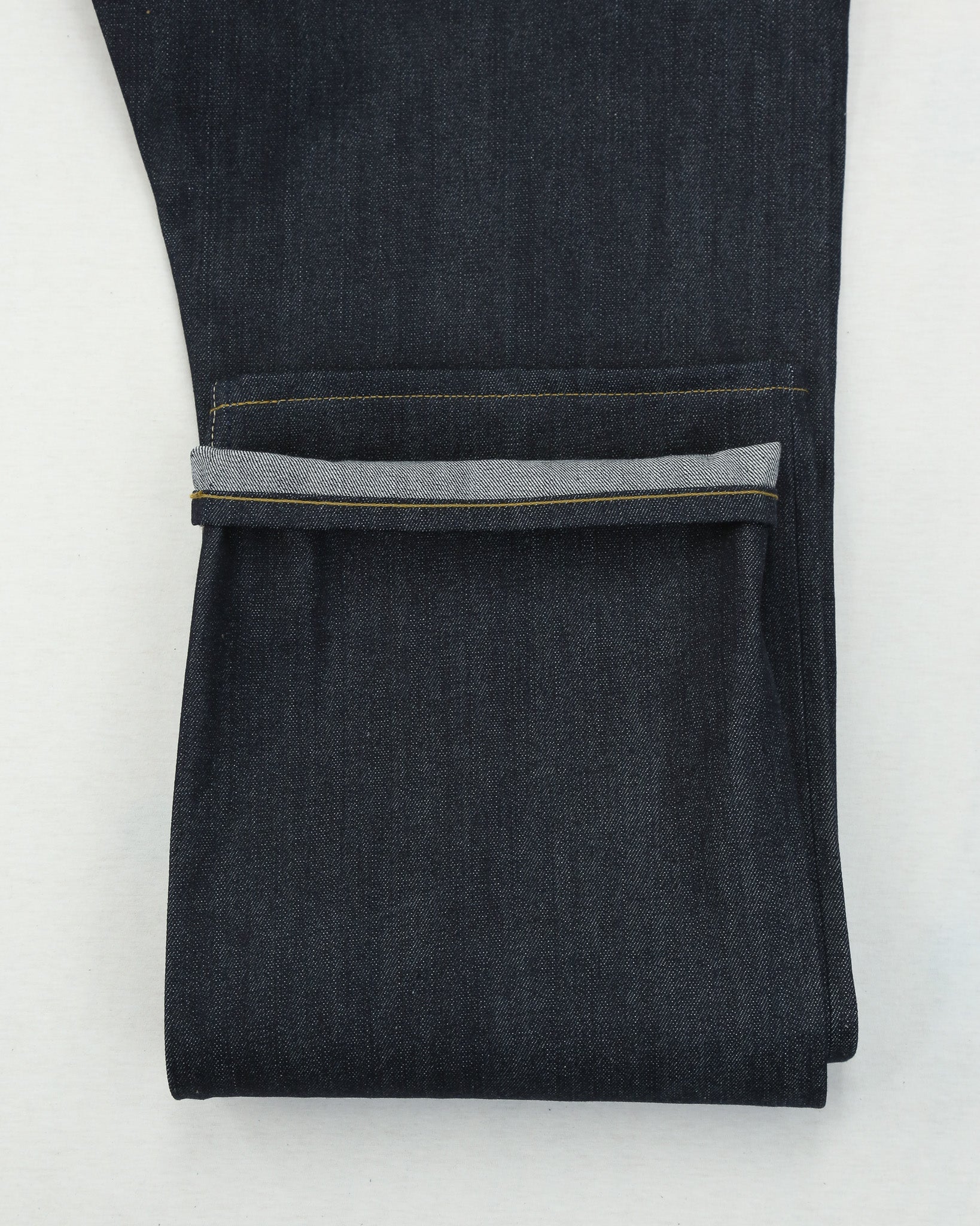 Switcher full leg wide leg selvedge raw denim jeans