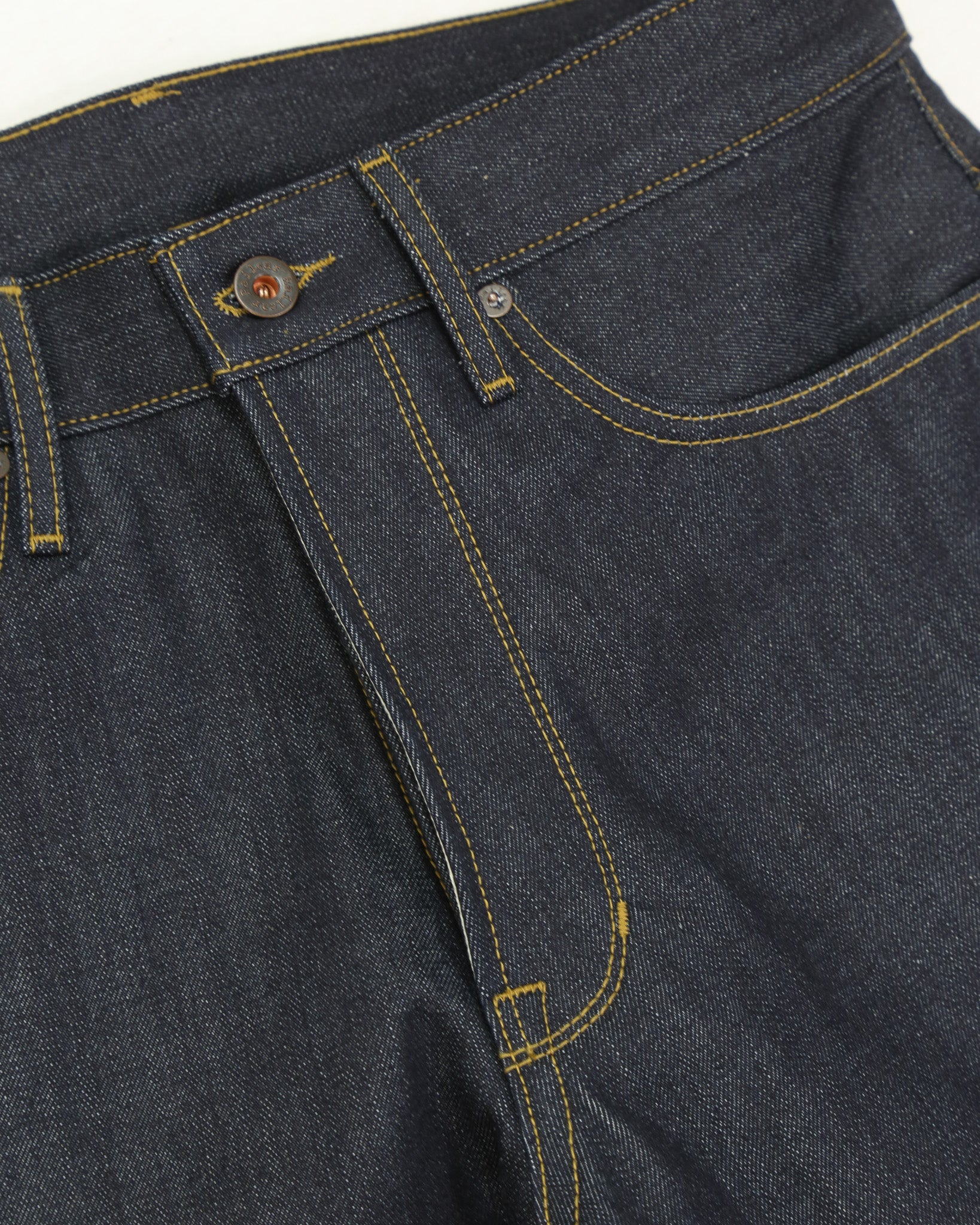 Switcher full leg wide leg selvedge raw denim jeans