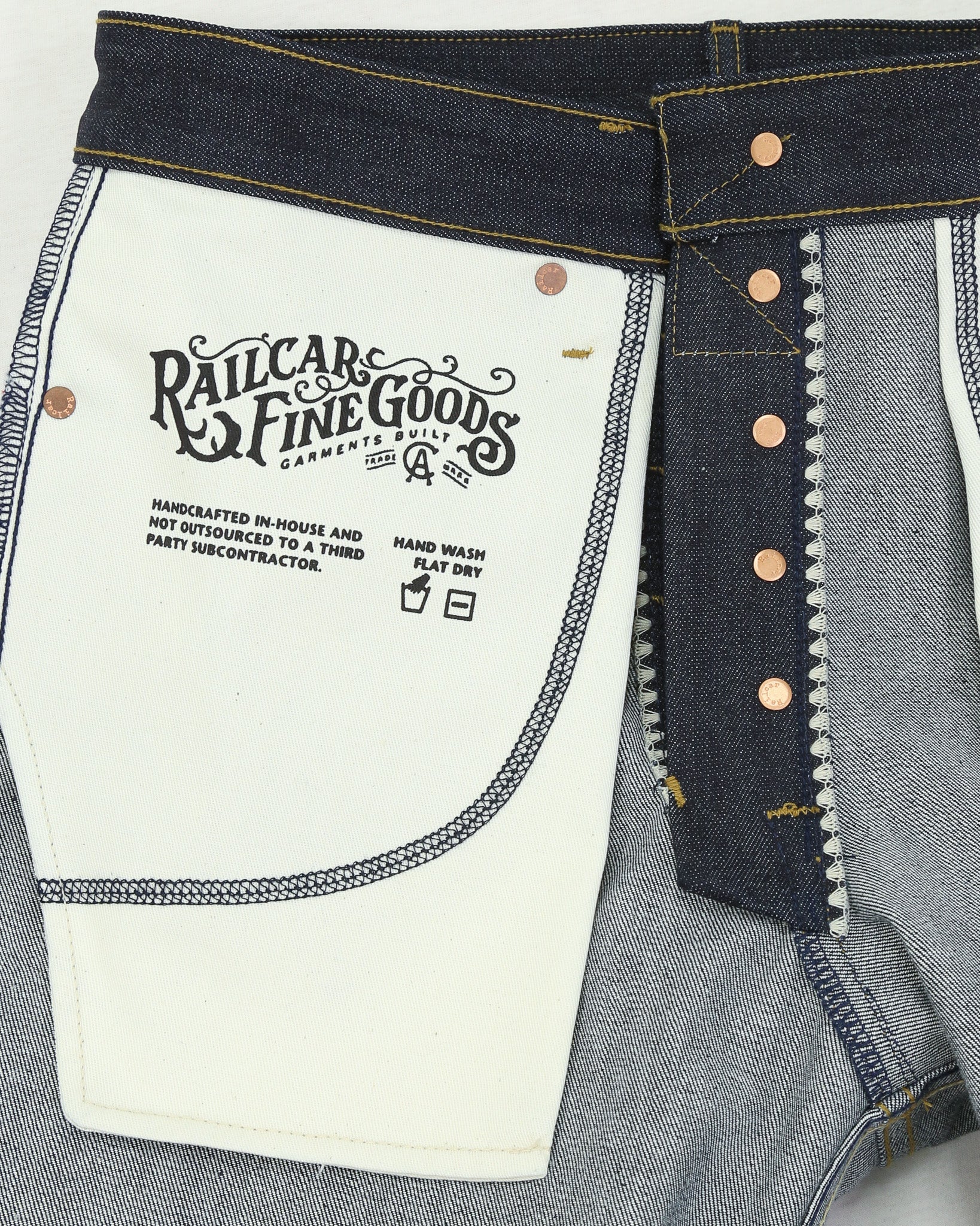 Switcher full leg wide leg selvedge raw denim jeans