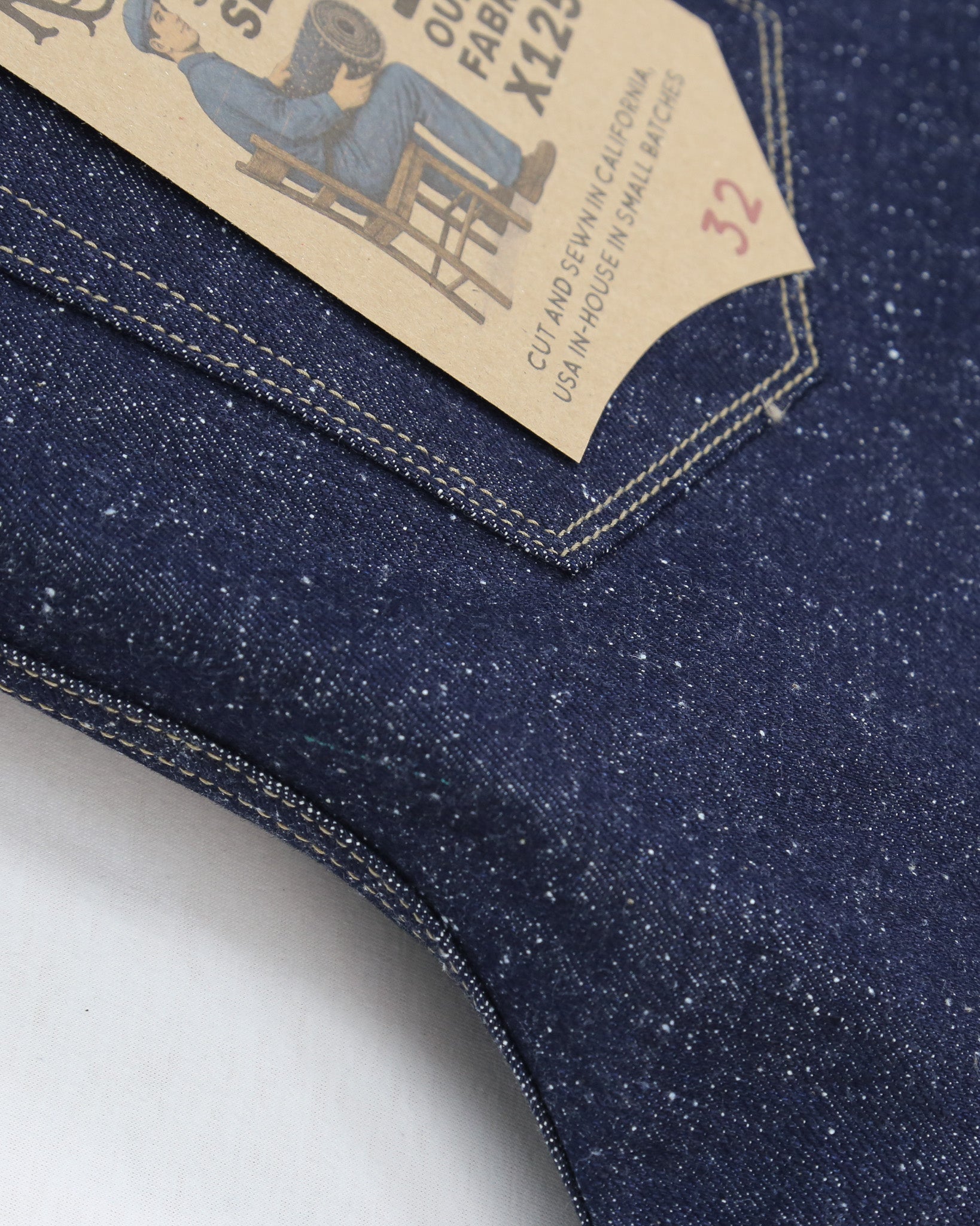 Spikes X125 Taper Leg 15 Oz Super Nep Classic Indigo Selvedge