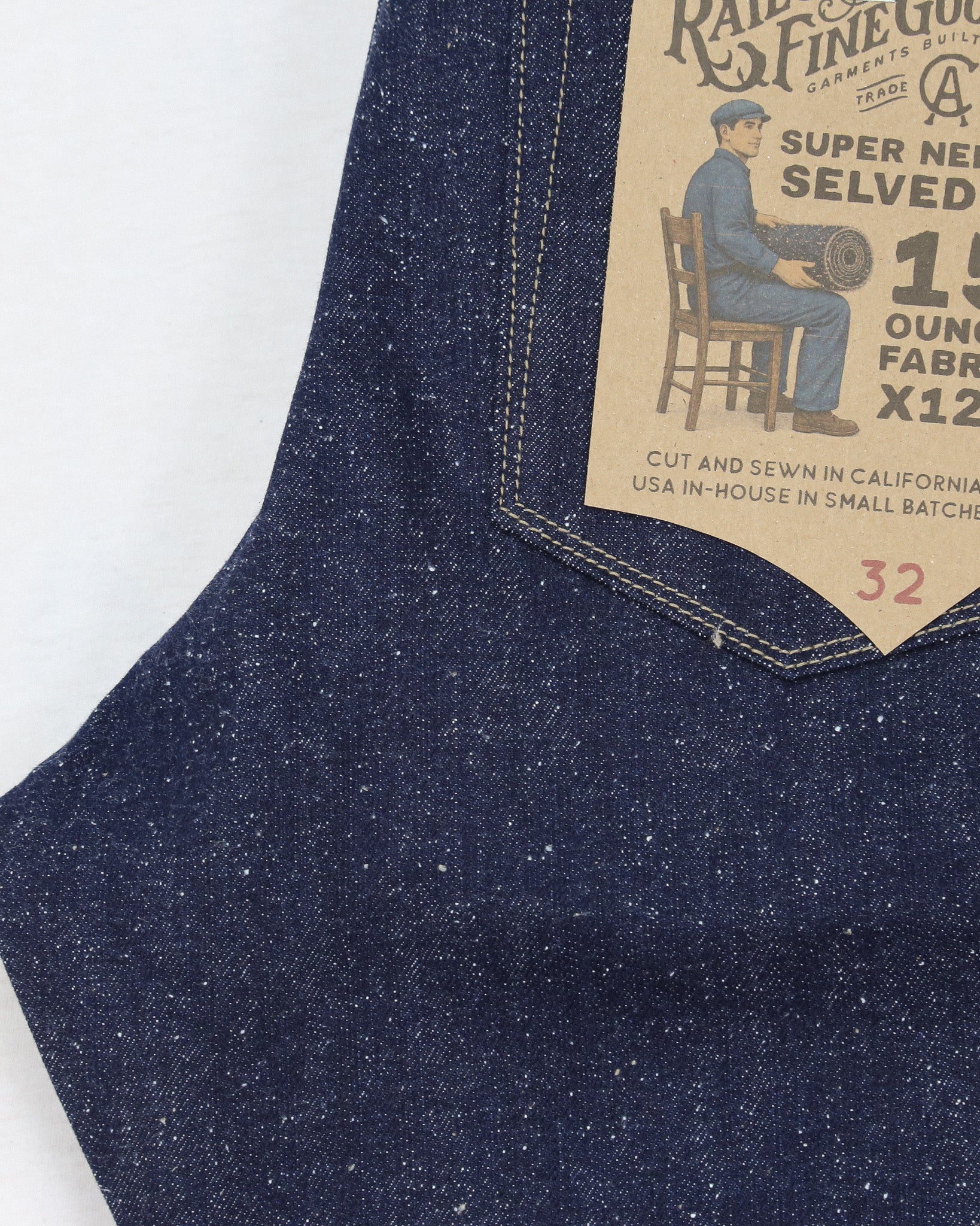 Spikes X125 Taper Leg 15 Oz Super Nep Classic Indigo Selvedge